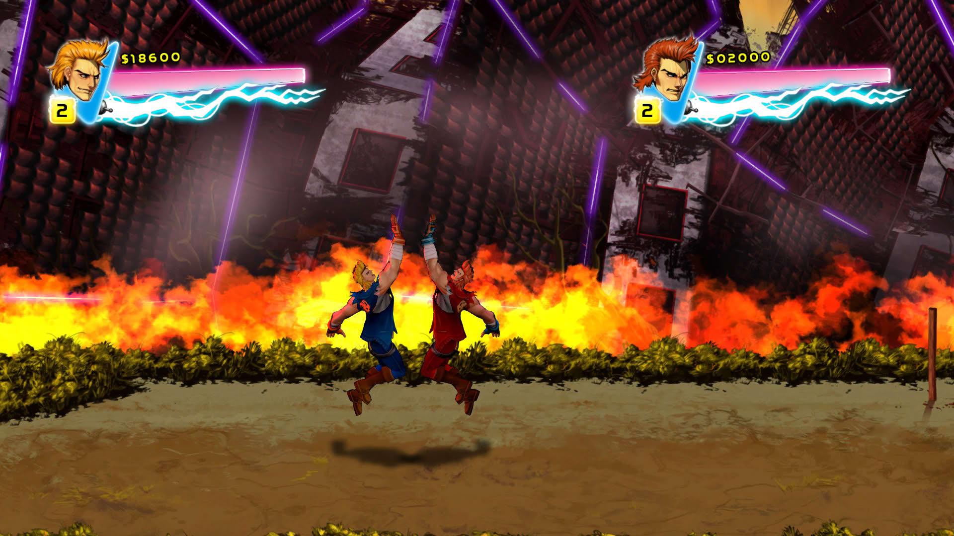 Screenshot for Double Dragon Neon