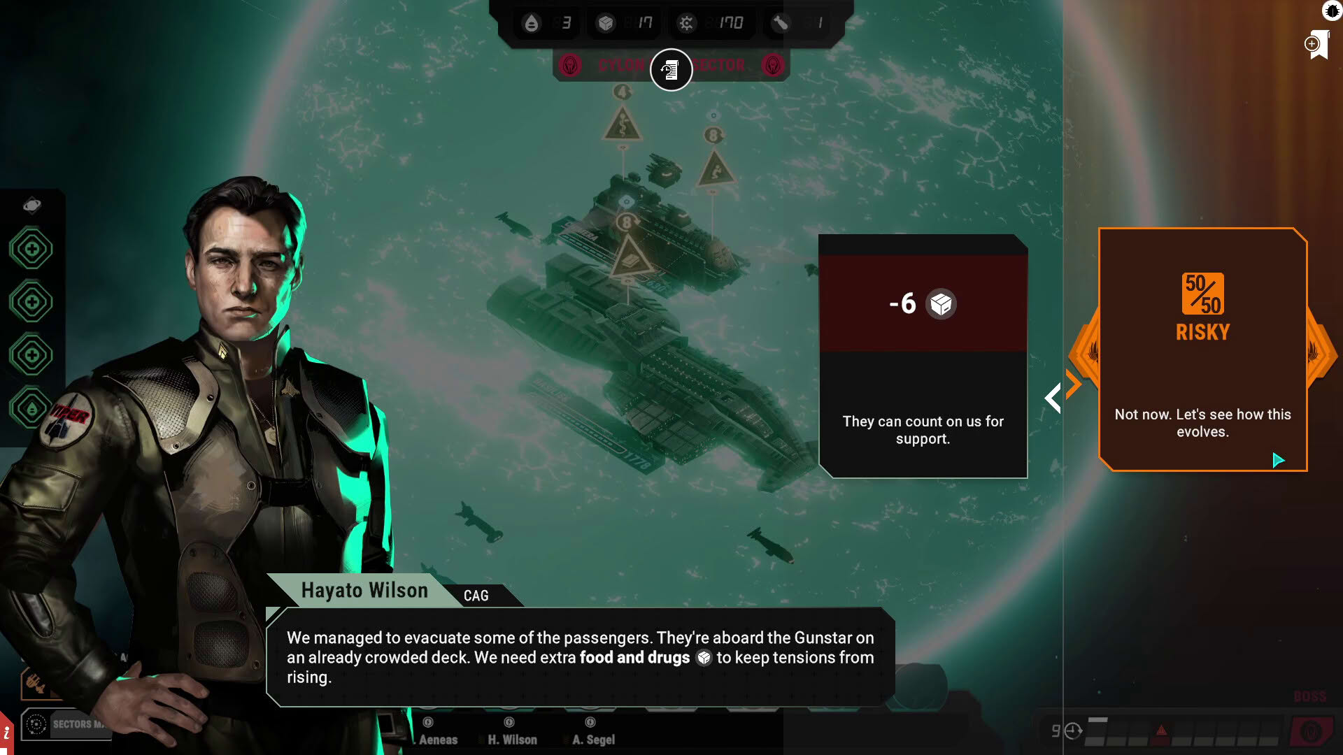 Screenshot for Battlestar Galactica: Scattered Hopes