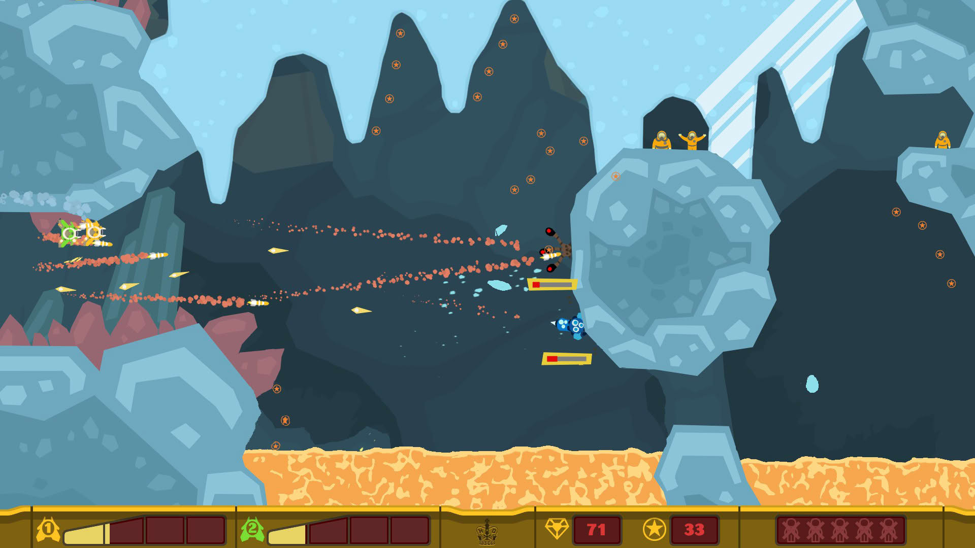Screenshot for PixelJunk Shooter 2