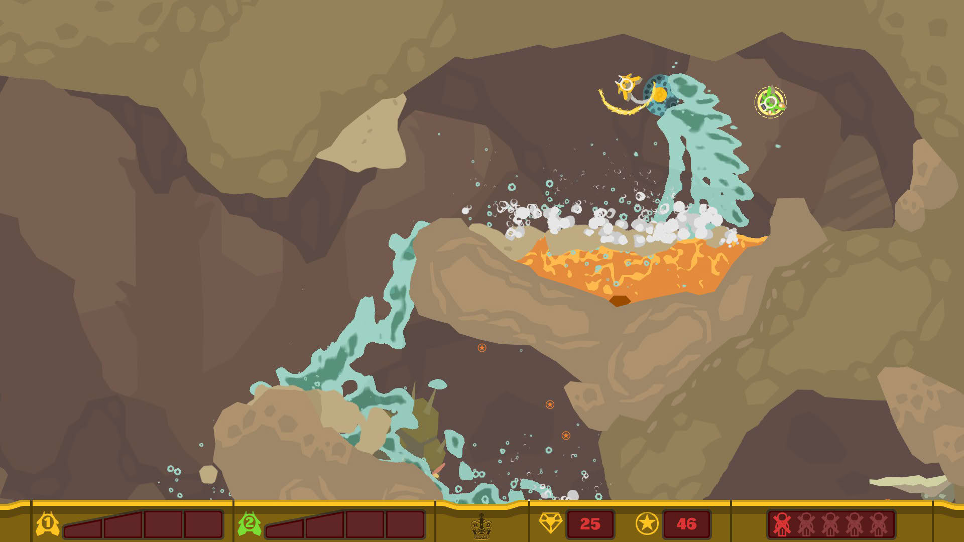 Screenshot for PixelJunk Shooter 2