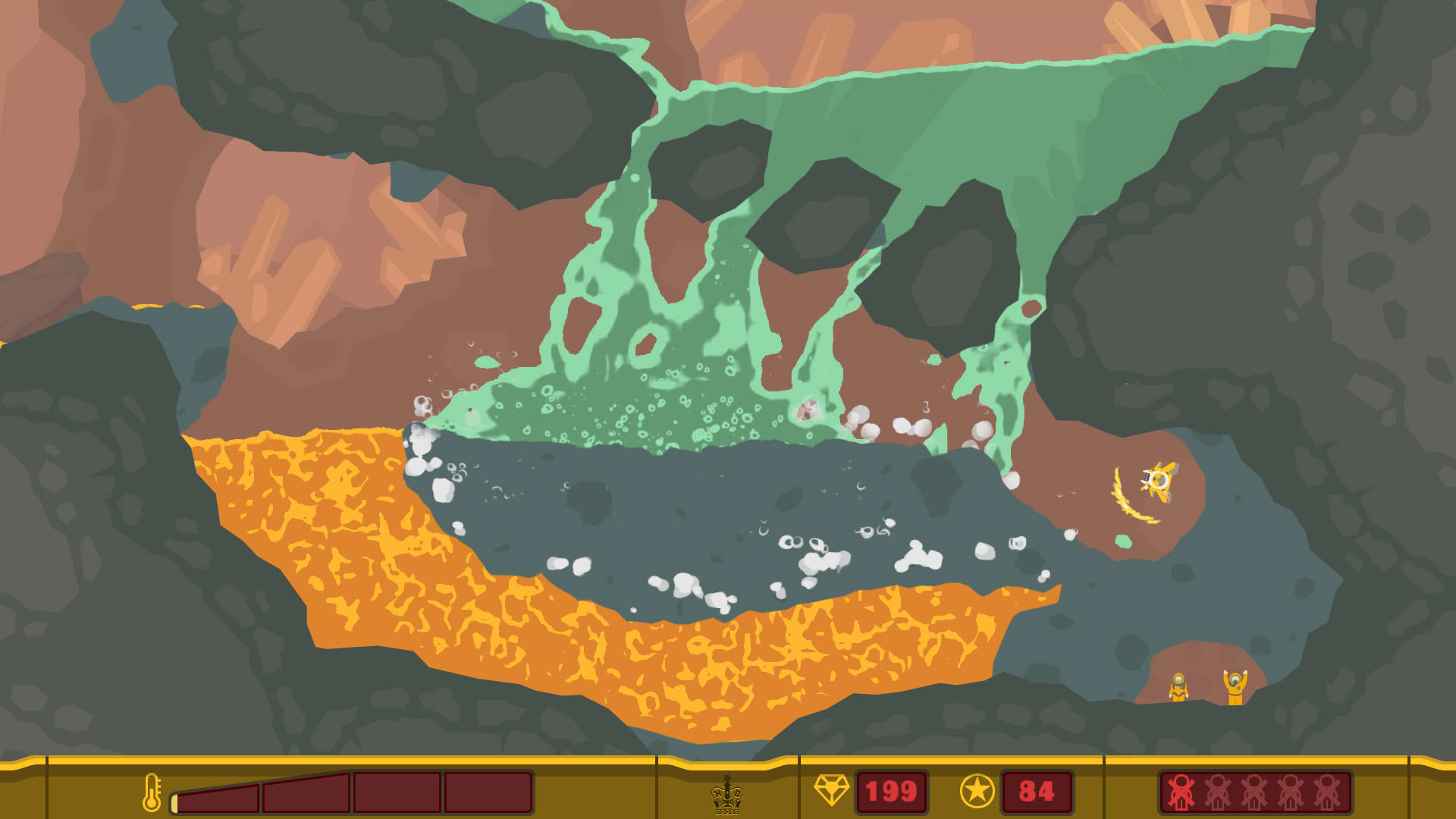 Screenshot for PixelJunk Shooter 2