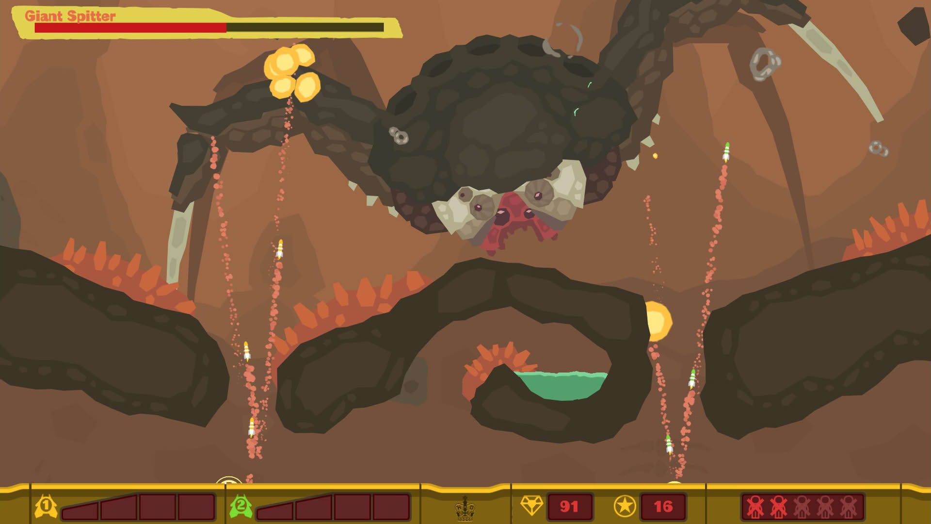 Screenshot for PixelJunk Shooter 2