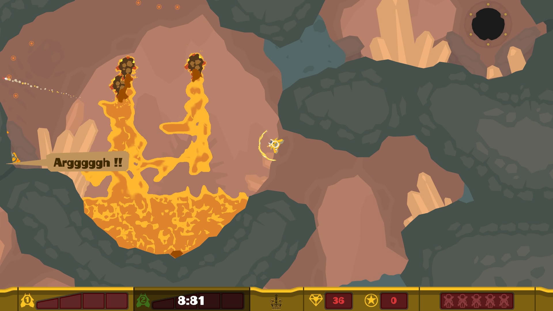 Screenshot for PixelJunk Shooter 2