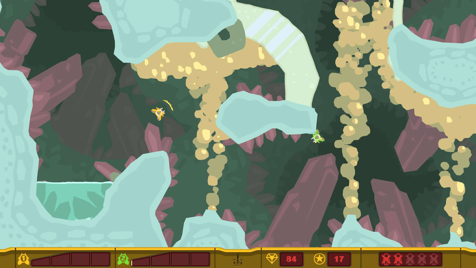 Screenshot for PixelJunk Shooter 2