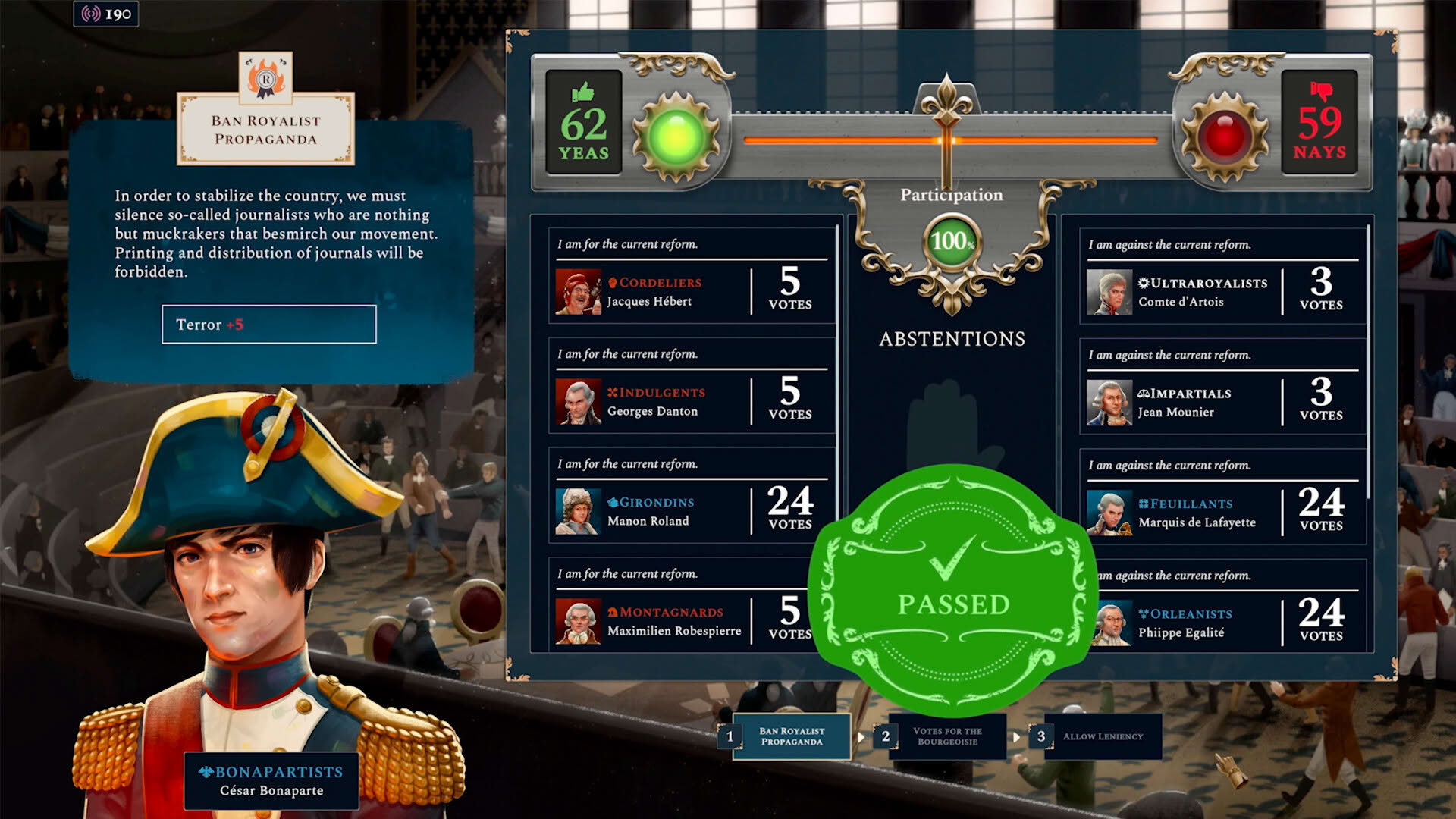 Screenshot for Bonaparte: A Mechanized Revolution