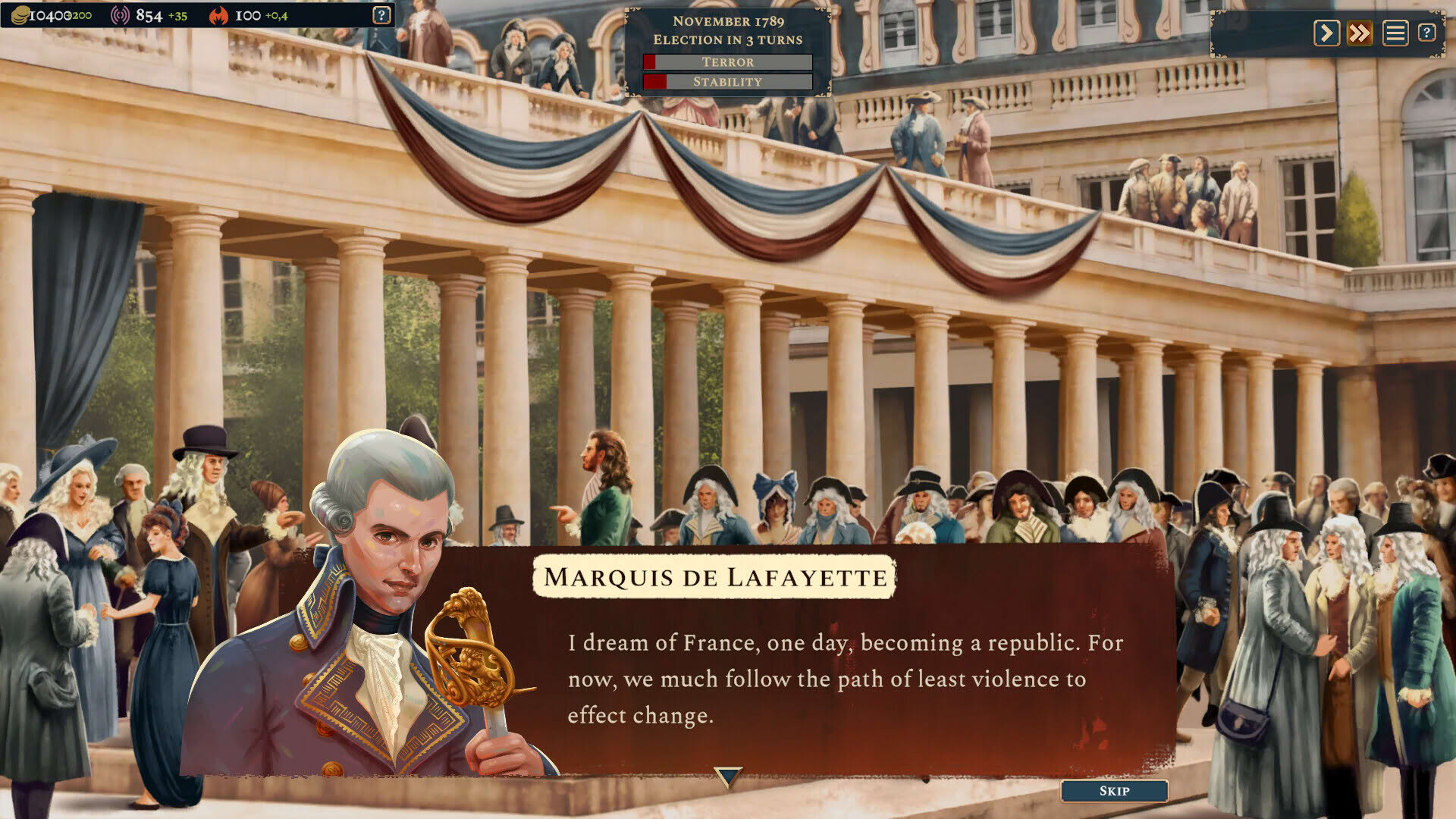 Screenshot for Bonaparte: A Mechanized Revolution