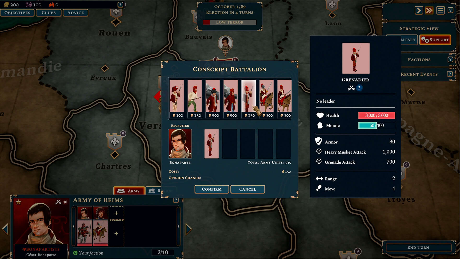 Screenshot for Bonaparte: A Mechanized Revolution