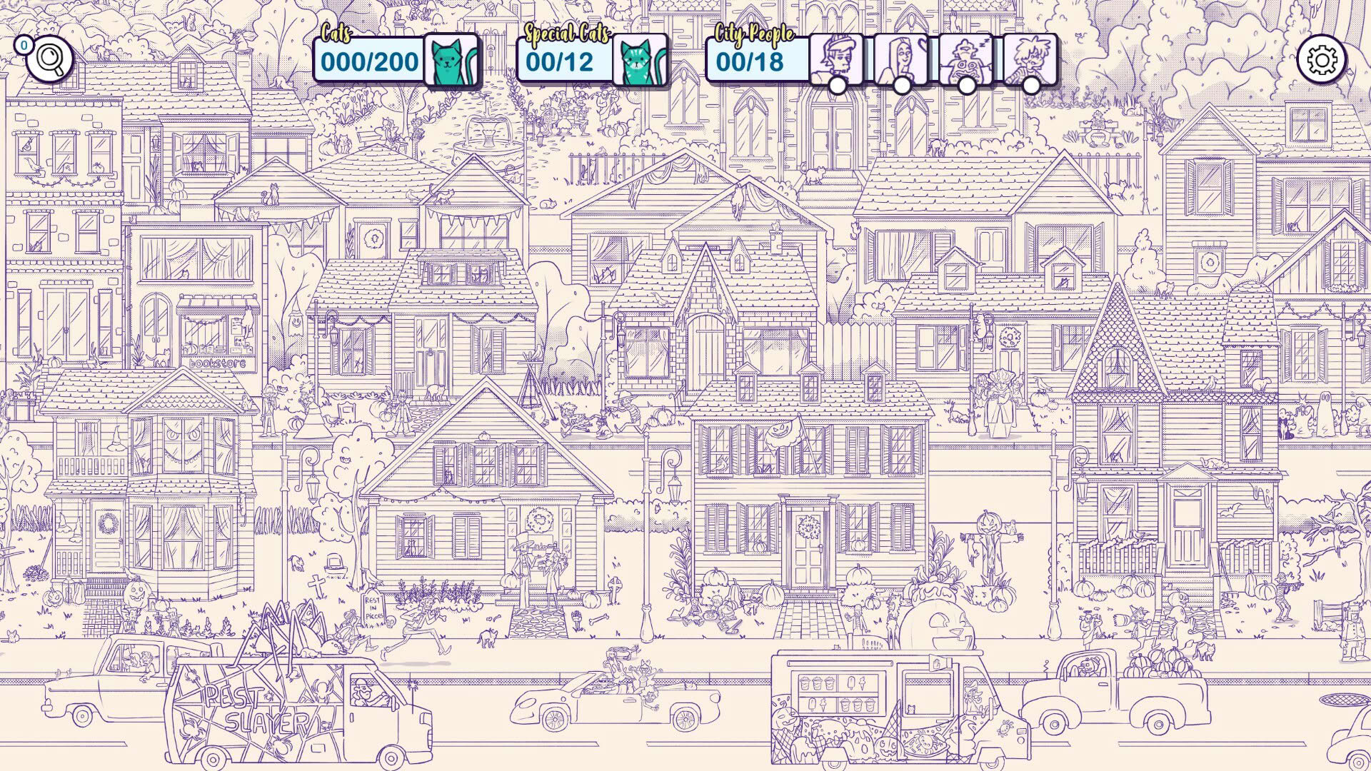 Screenshot for Hidden Cats in Spooky Town