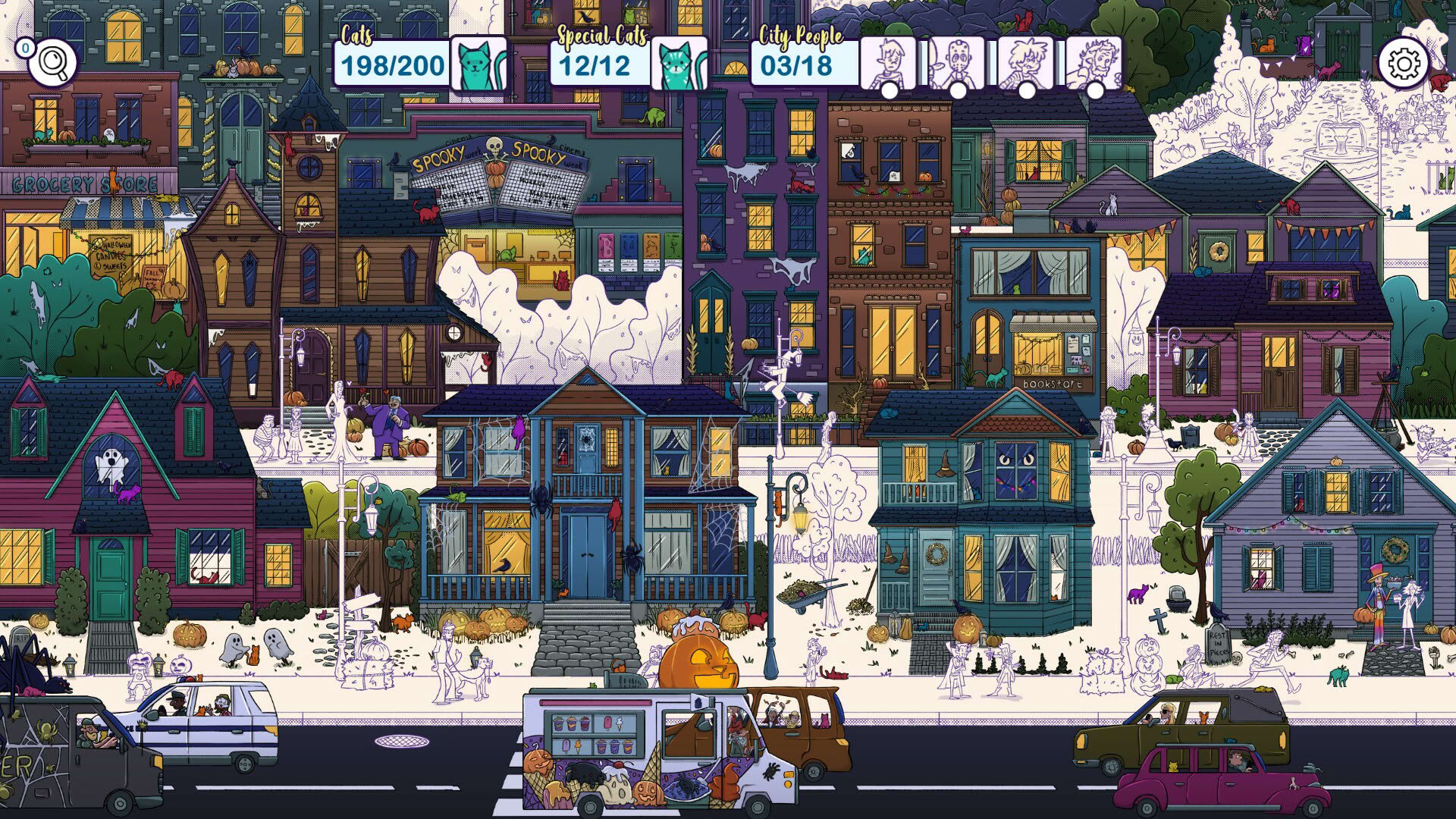 Screenshot for Hidden Cats in Spooky Town