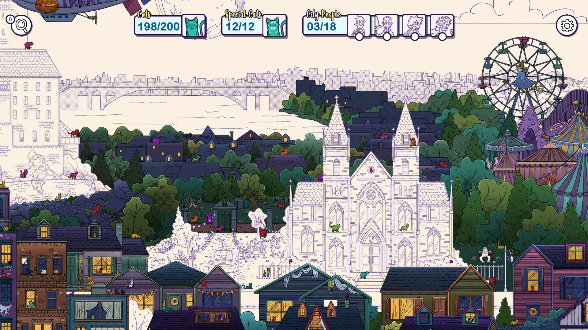Screenshot for Hidden Cats in Spooky Town