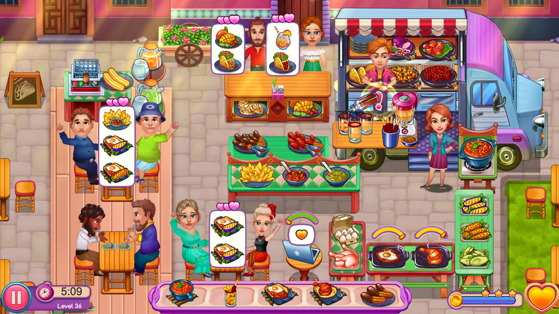 Screenshot for Claire's Cruisin' Cafe: Fest Frenzy