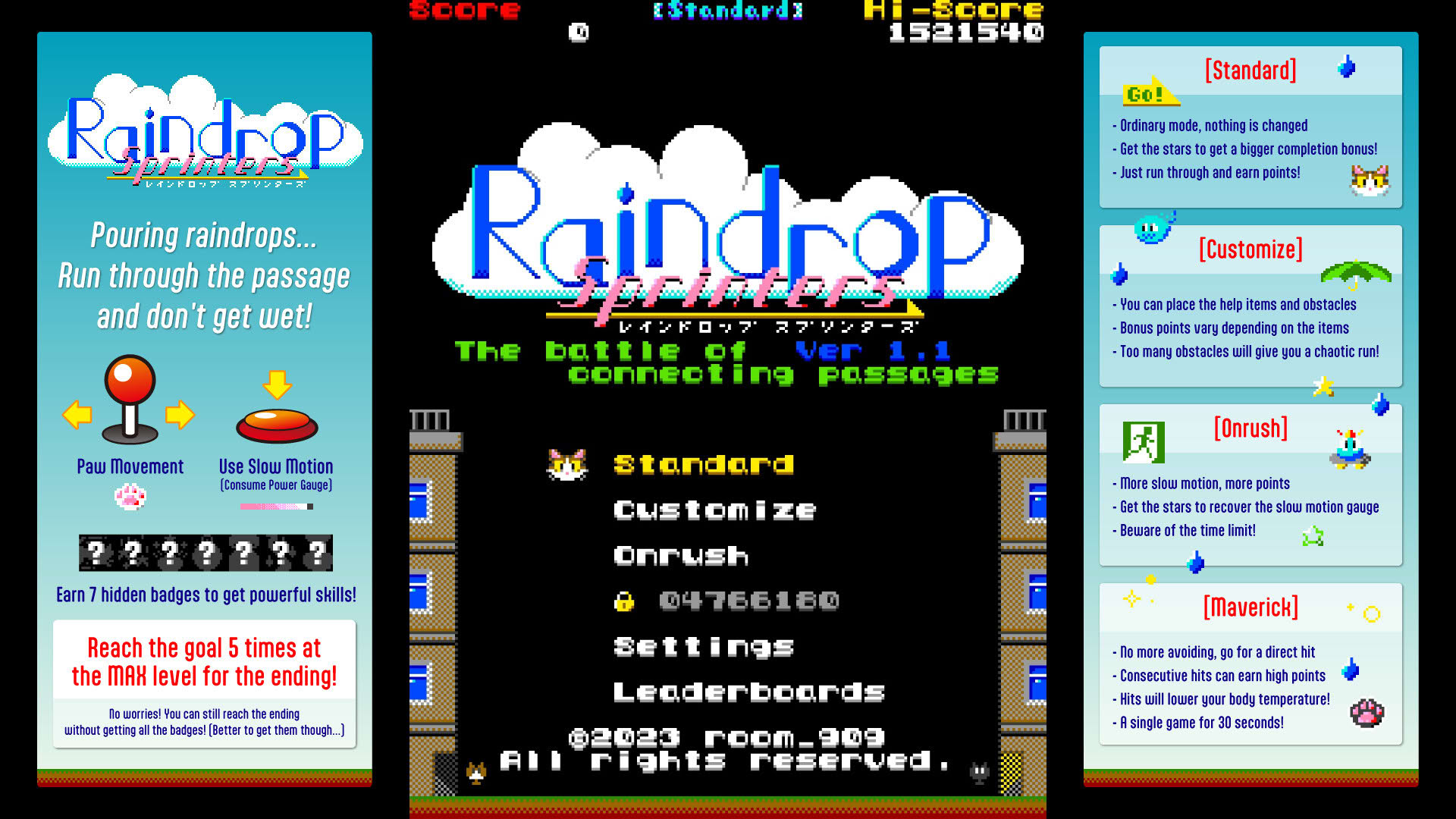 Screenshot for Raindrop Sprinters