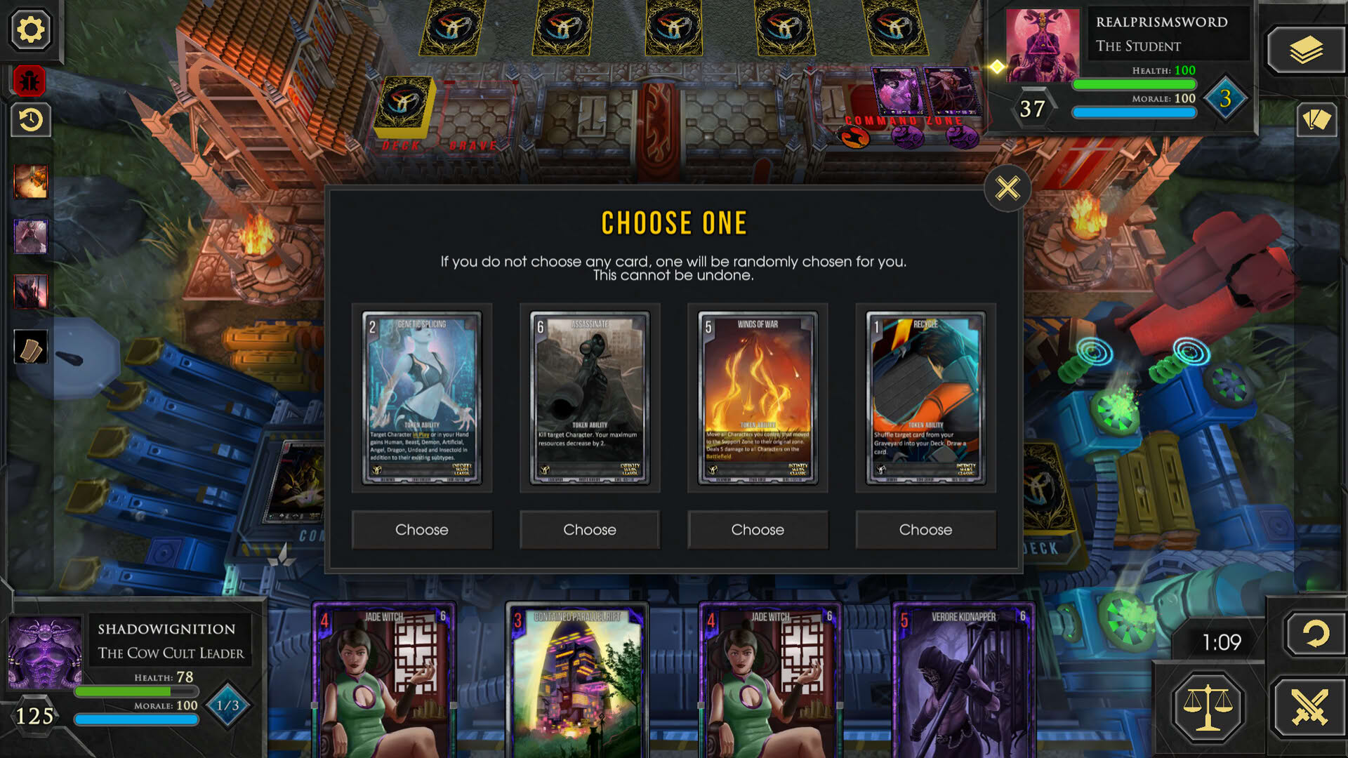 Screenshot for Infinity Wars: Animated Trading Card Game