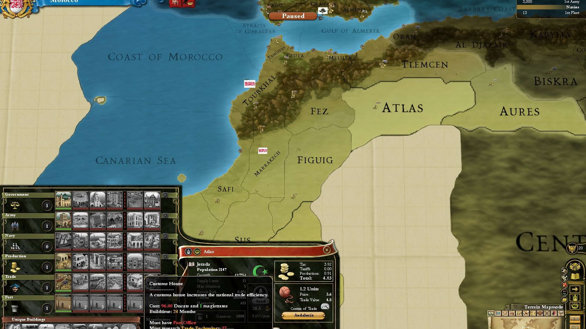 Screenshot for Europa Universalis III: Divine Wind