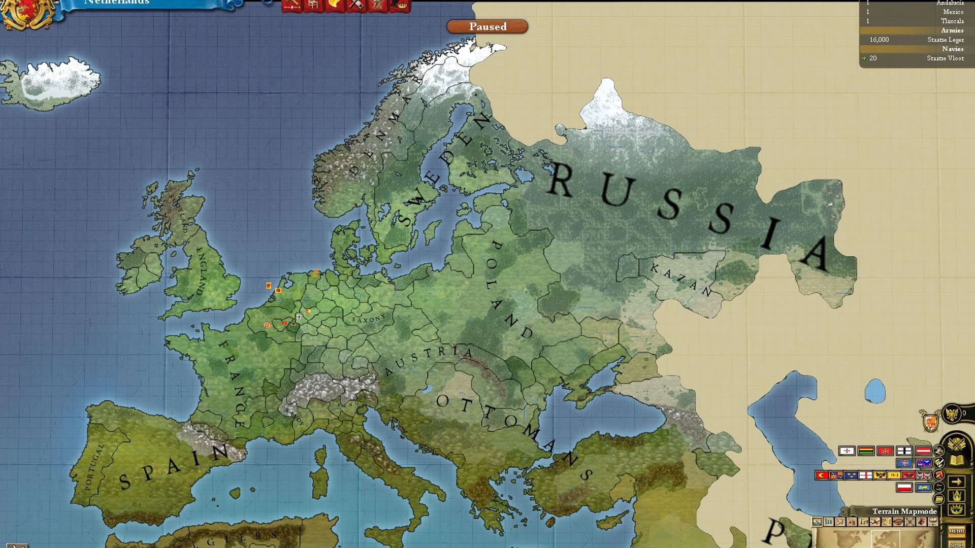 Screenshot for Europa Universalis III: Divine Wind
