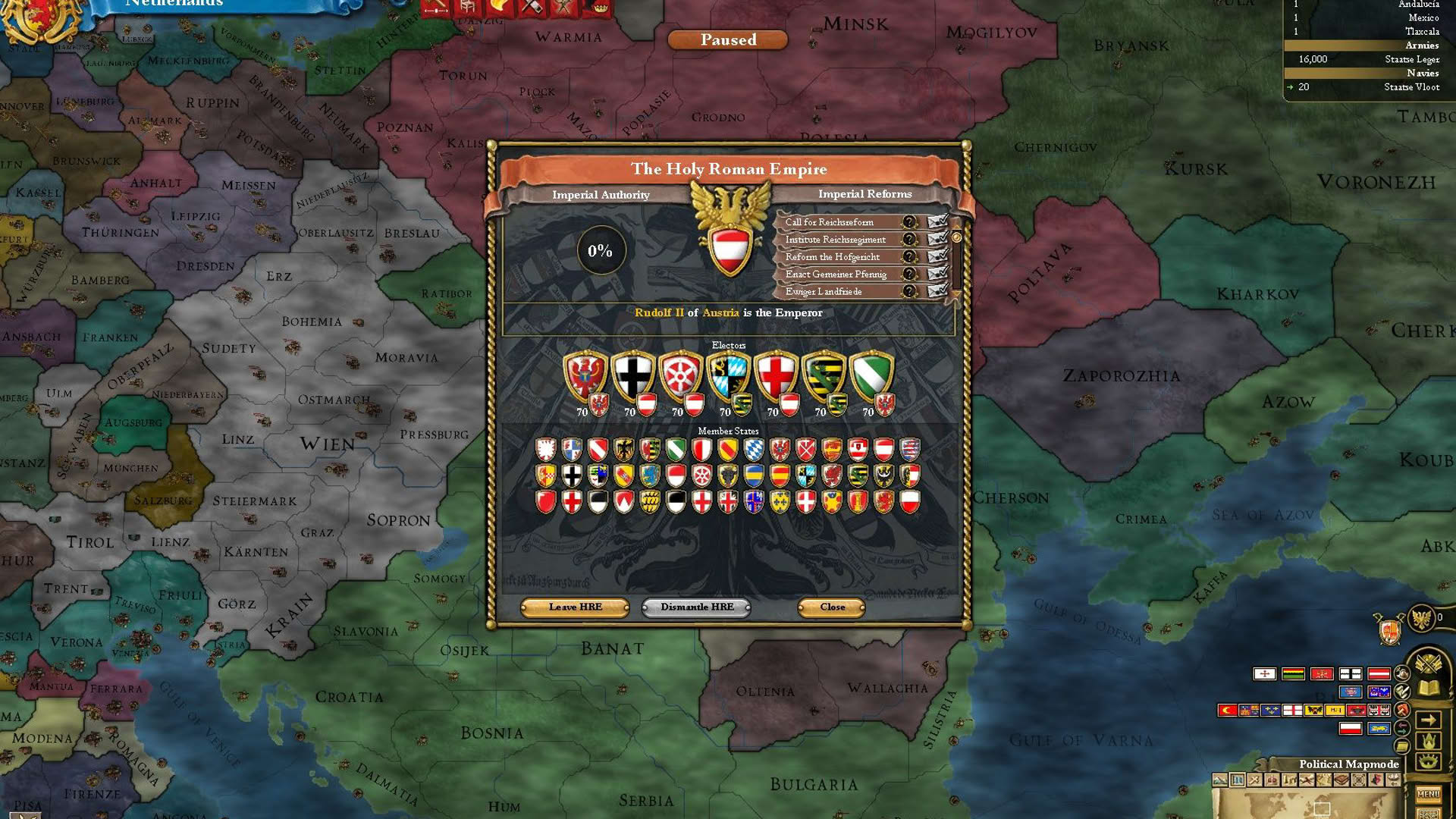 Screenshot for Europa Universalis III: Divine Wind