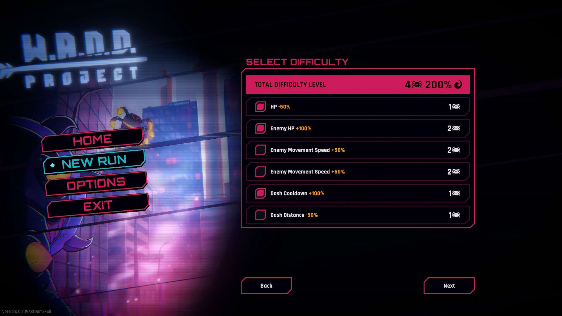 Screenshot for W.A.N.D. Project