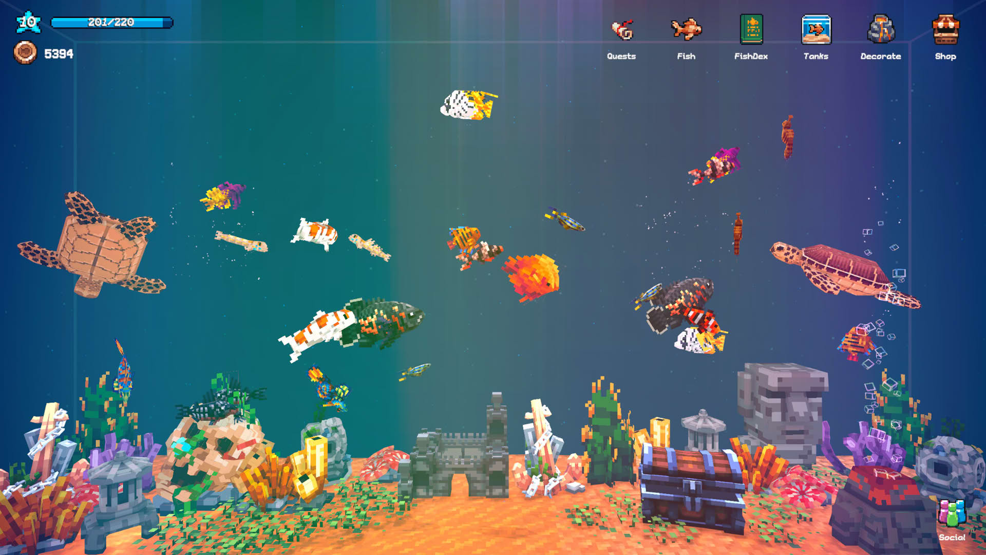 Screenshot for Tiny Aquarium: Social Fishkeeping