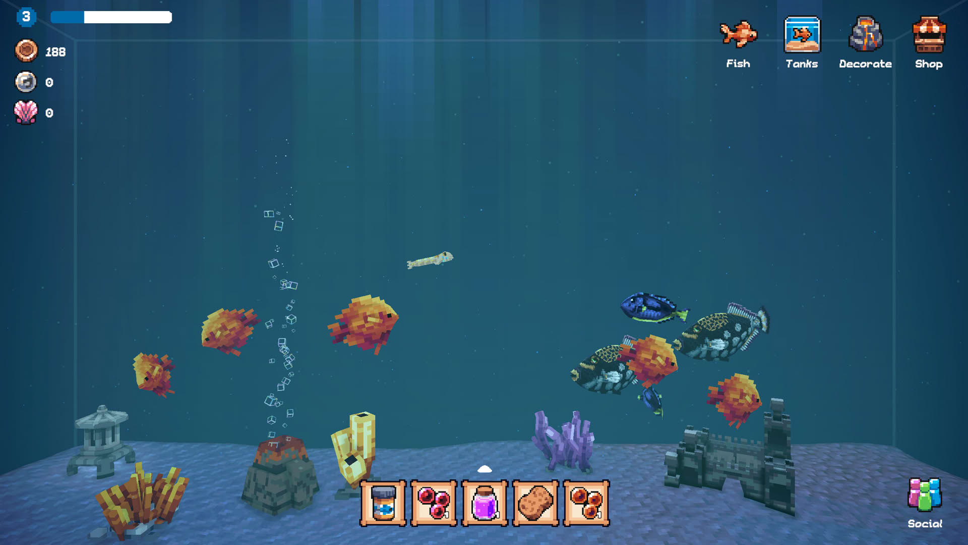 Screenshot for Tiny Aquarium: Social Fishkeeping