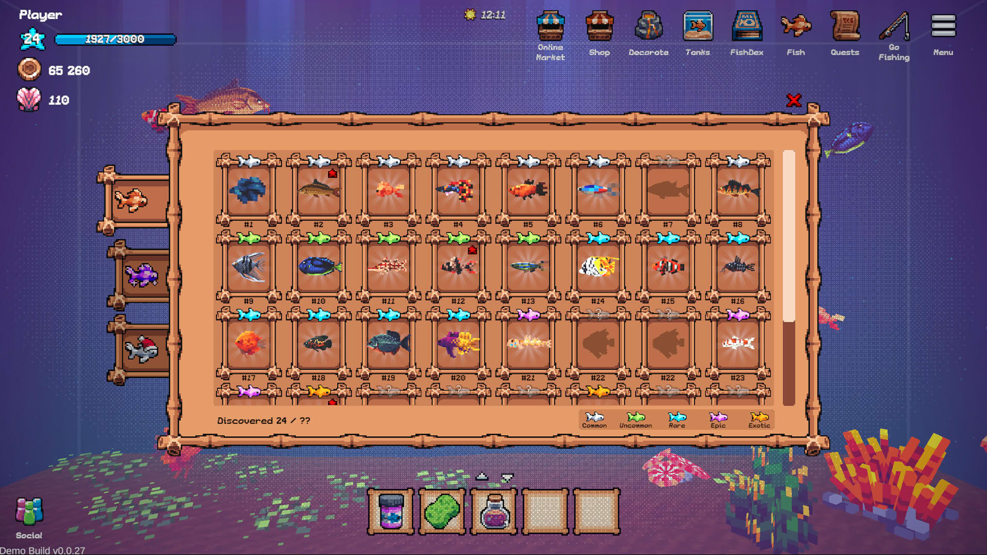 Screenshot for Tiny Aquarium: Social Fishkeeping