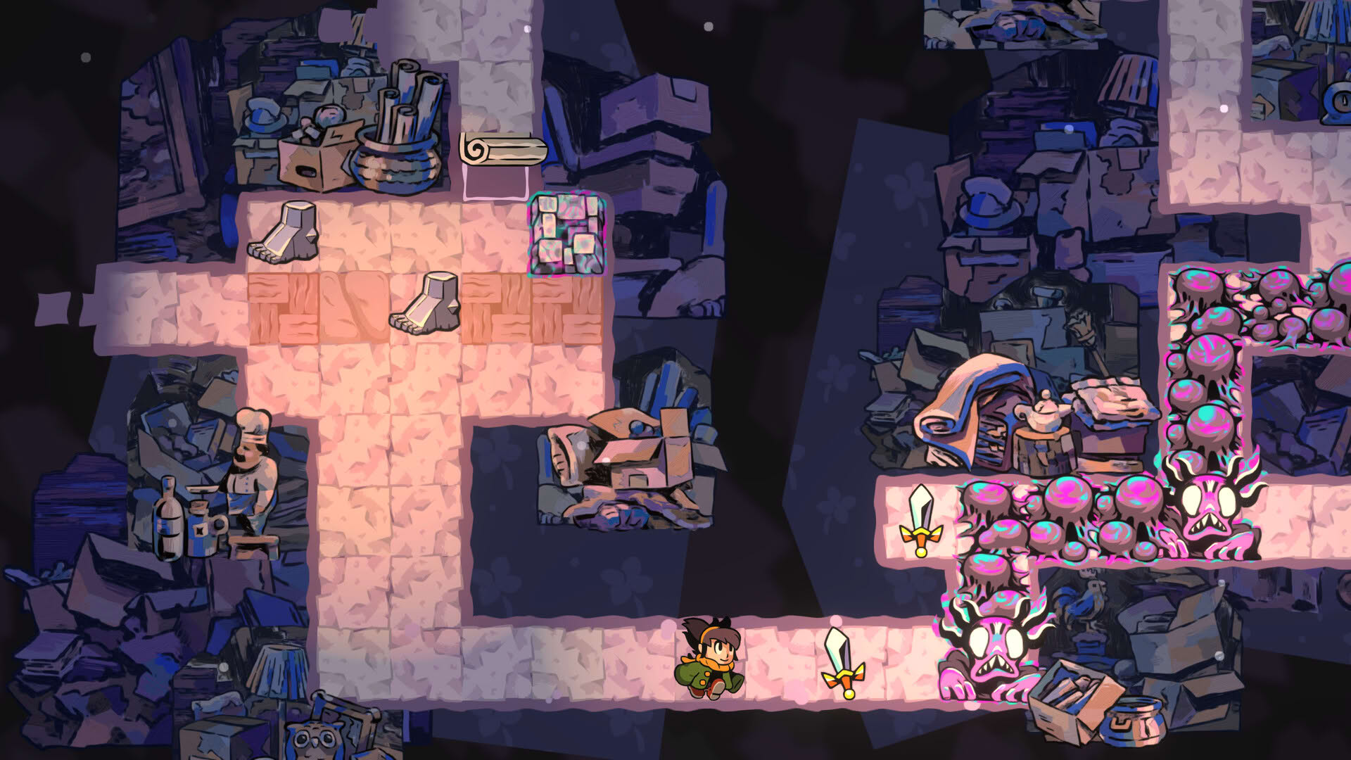 Screenshot for Arranger: A Role-Puzzling Adventure