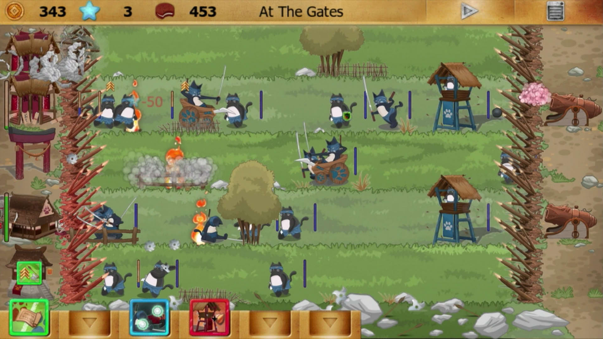 Screenshot for Ninja Cats vs Samurai Dogs