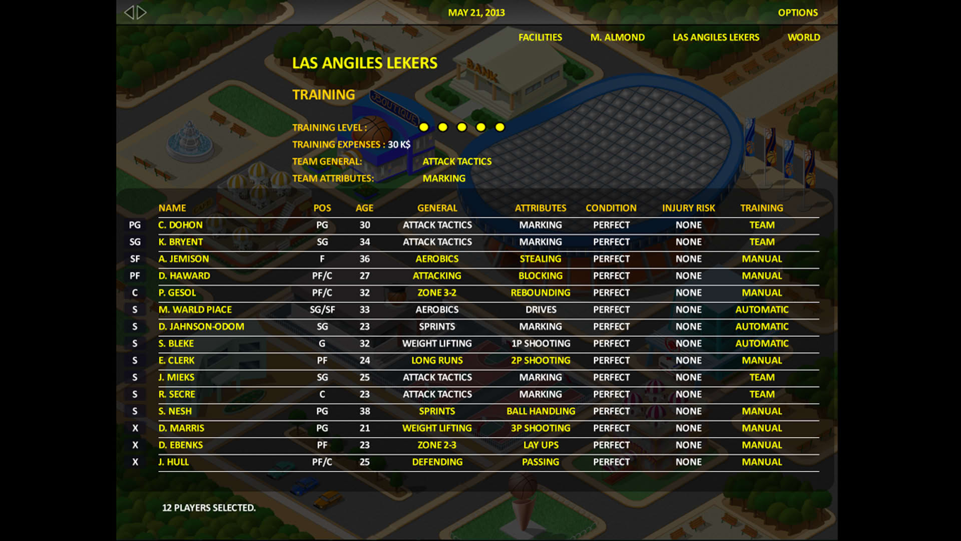 Screenshot for World Basketball Manager Tycoon