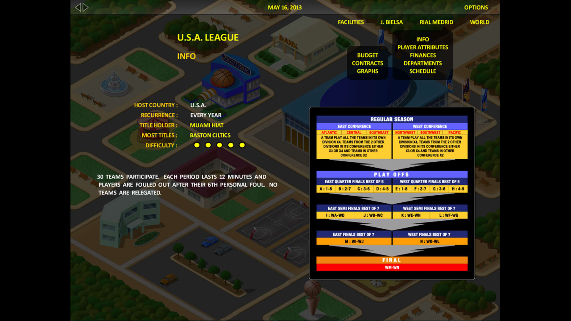 Screenshot for World Basketball Manager Tycoon