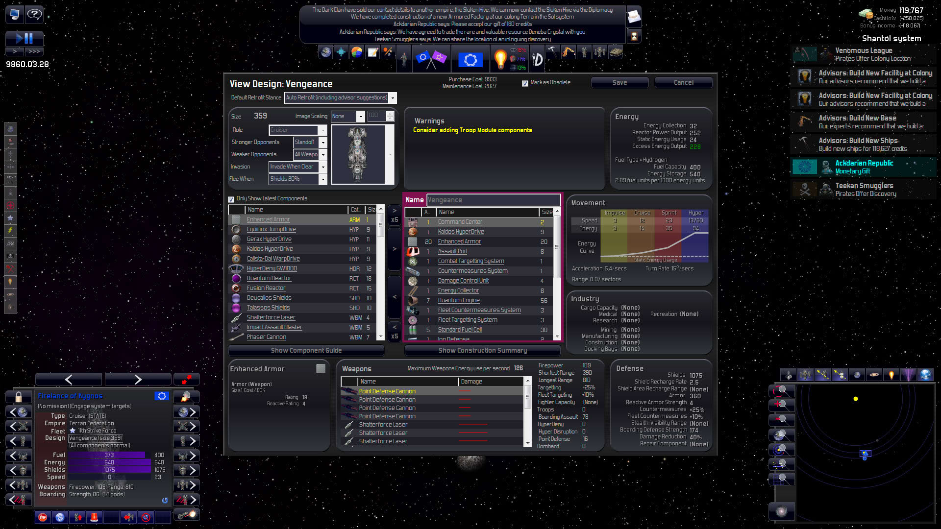 Screenshot for Distant Worlds: Universe