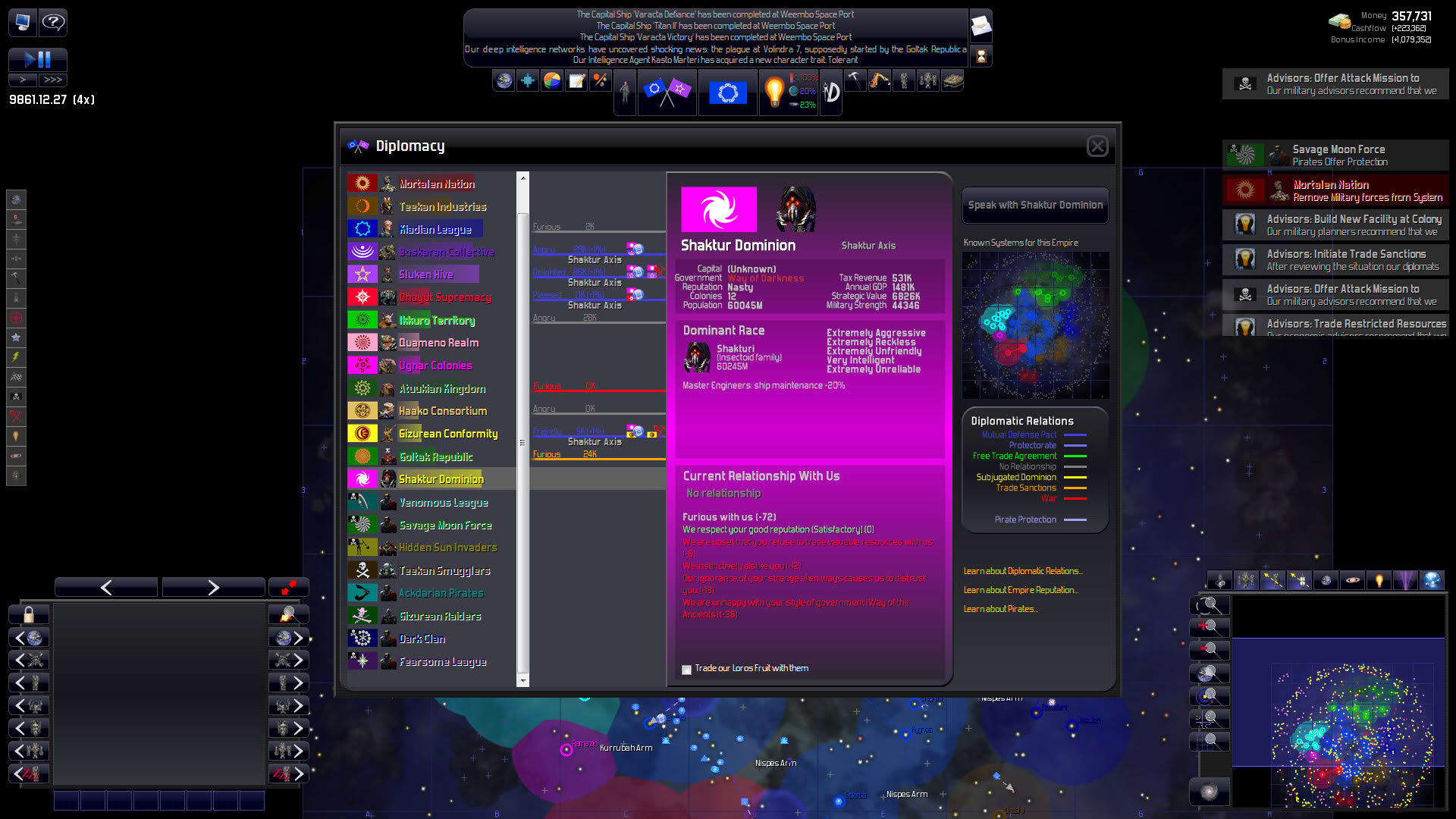 Screenshot for Distant Worlds: Universe