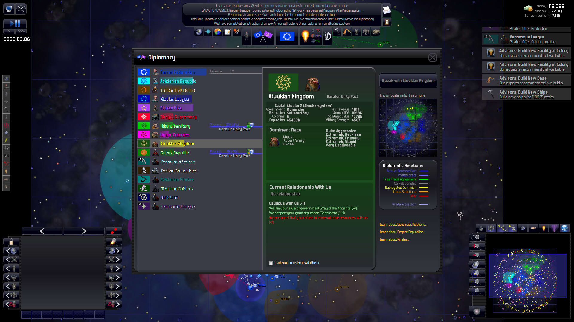 Screenshot for Distant Worlds: Universe
