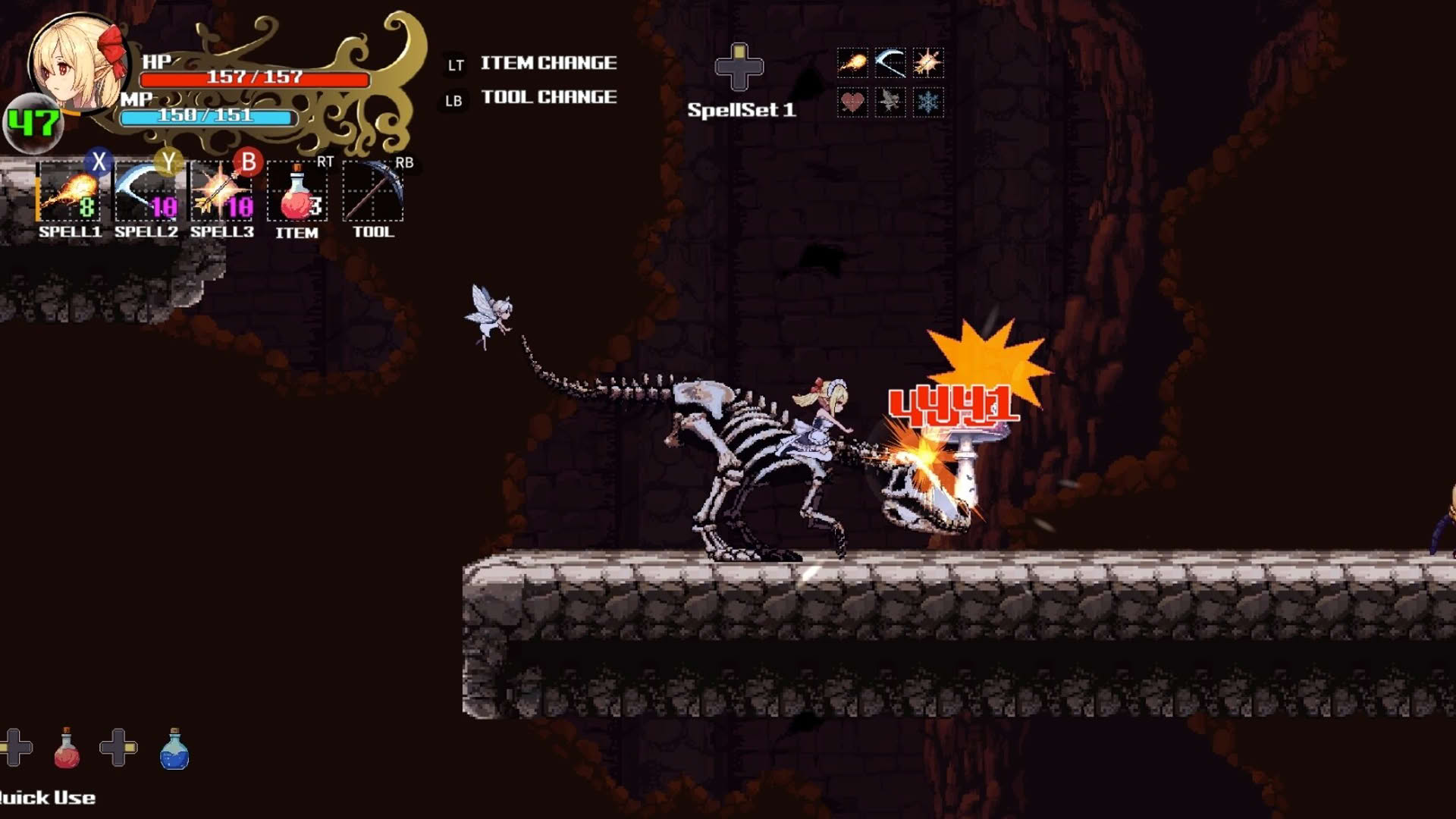 Screenshot for Witchroid Vania: A Magical Girl’s Fantastical Adventures