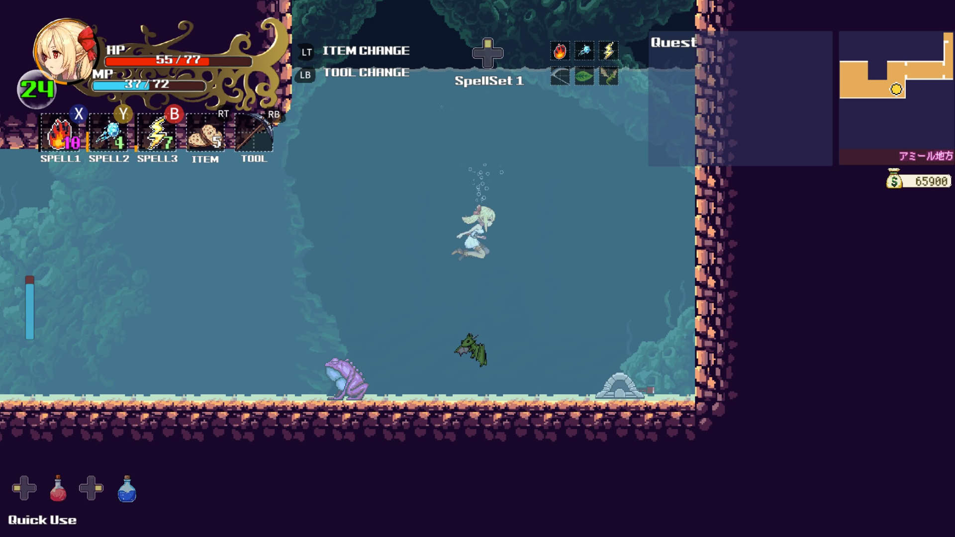 Screenshot for Witchroid Vania: A Magical Girl’s Fantastical Adventures