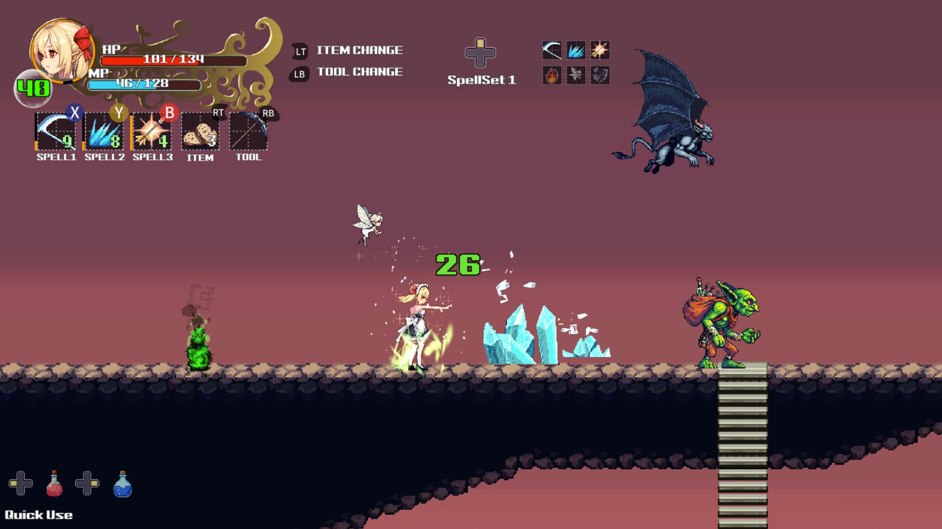 Screenshot for Witchroid Vania: A Magical Girl’s Fantastical Adventures