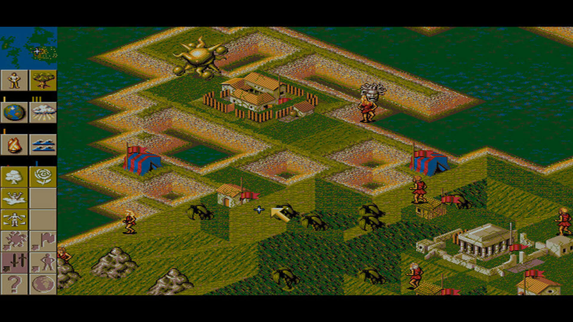 Screenshot for Populous II: Trials of the Olympian Gods