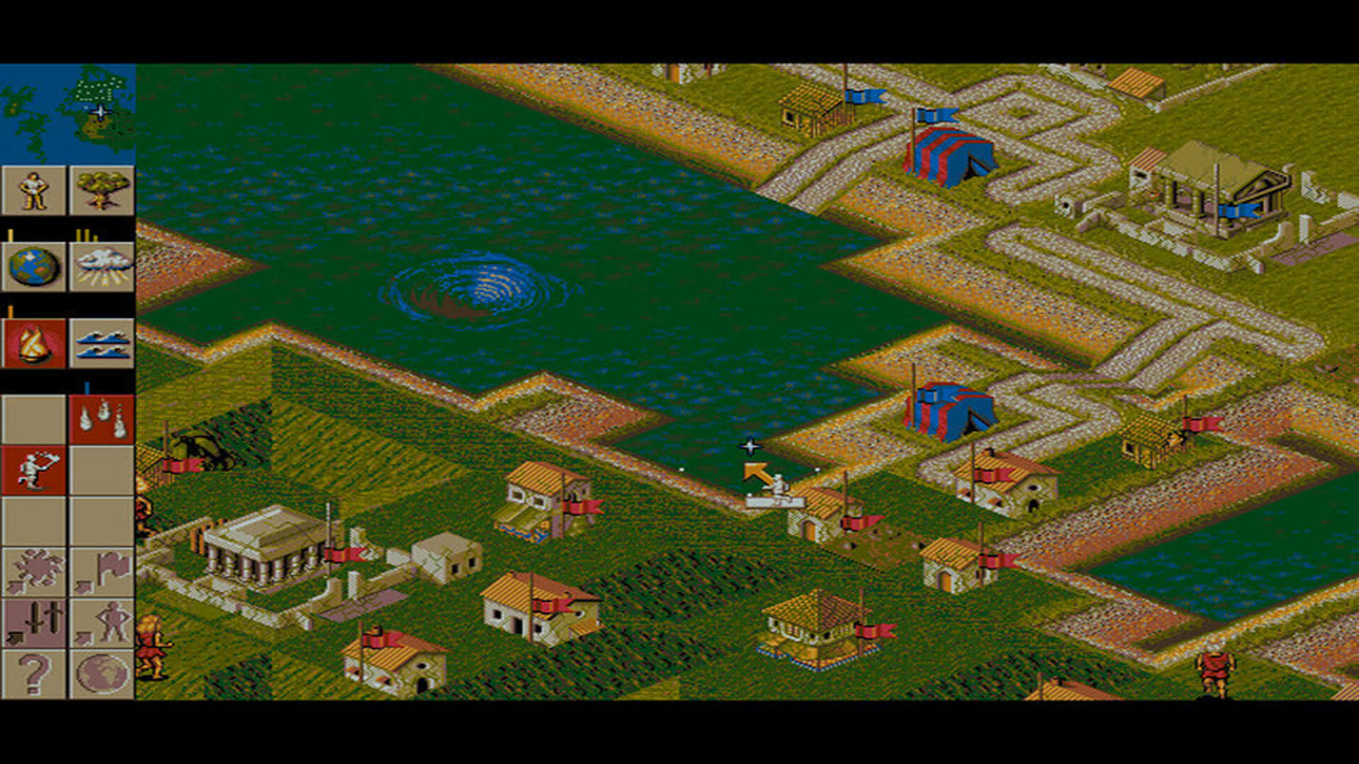 Screenshot for Populous II: Trials of the Olympian Gods