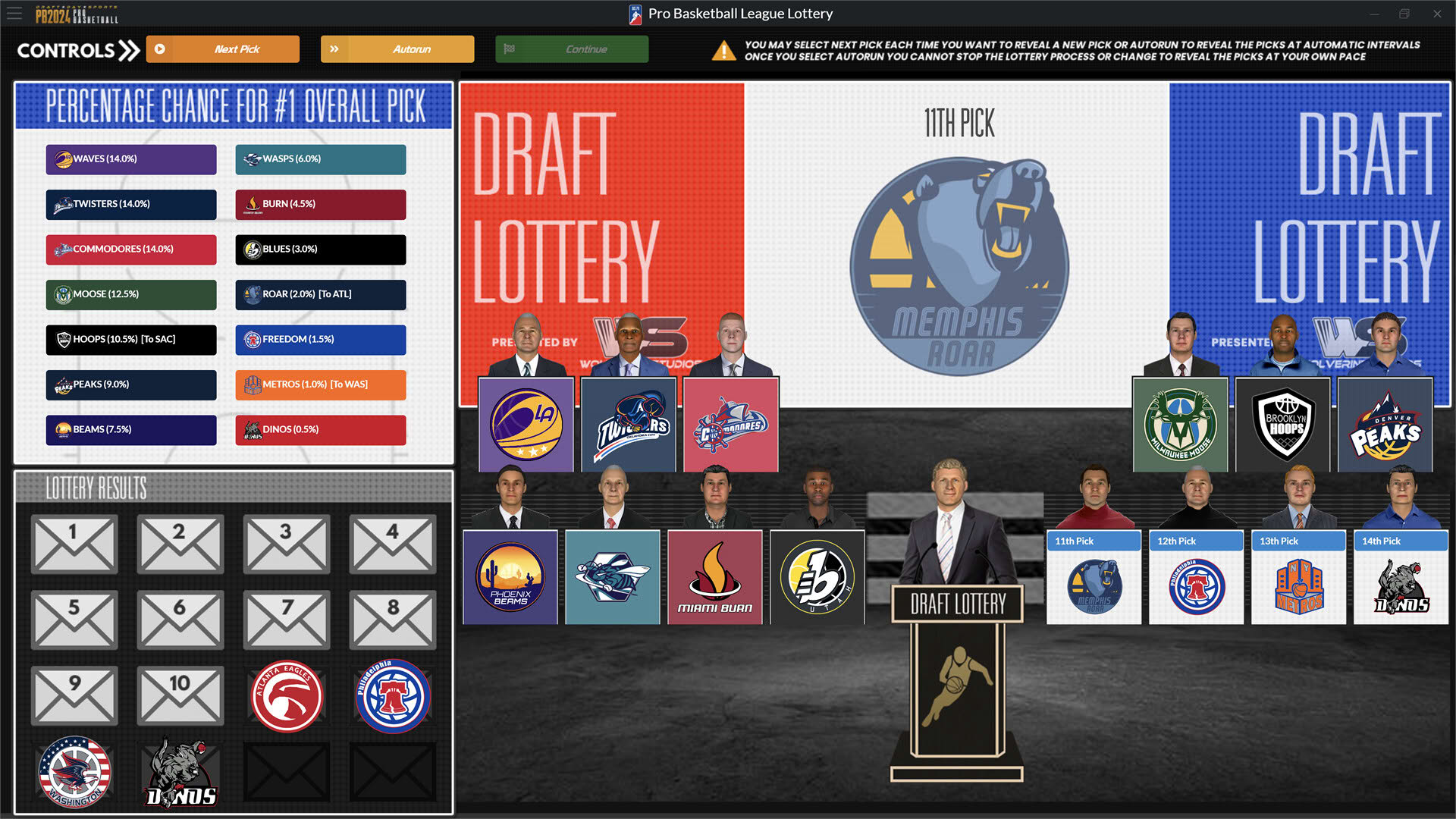 Screenshot for Draft Day Sports: Pro Basketball 2024