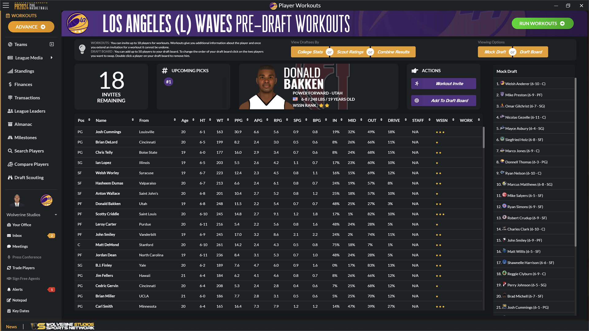 Screenshot for Draft Day Sports: Pro Basketball 2024