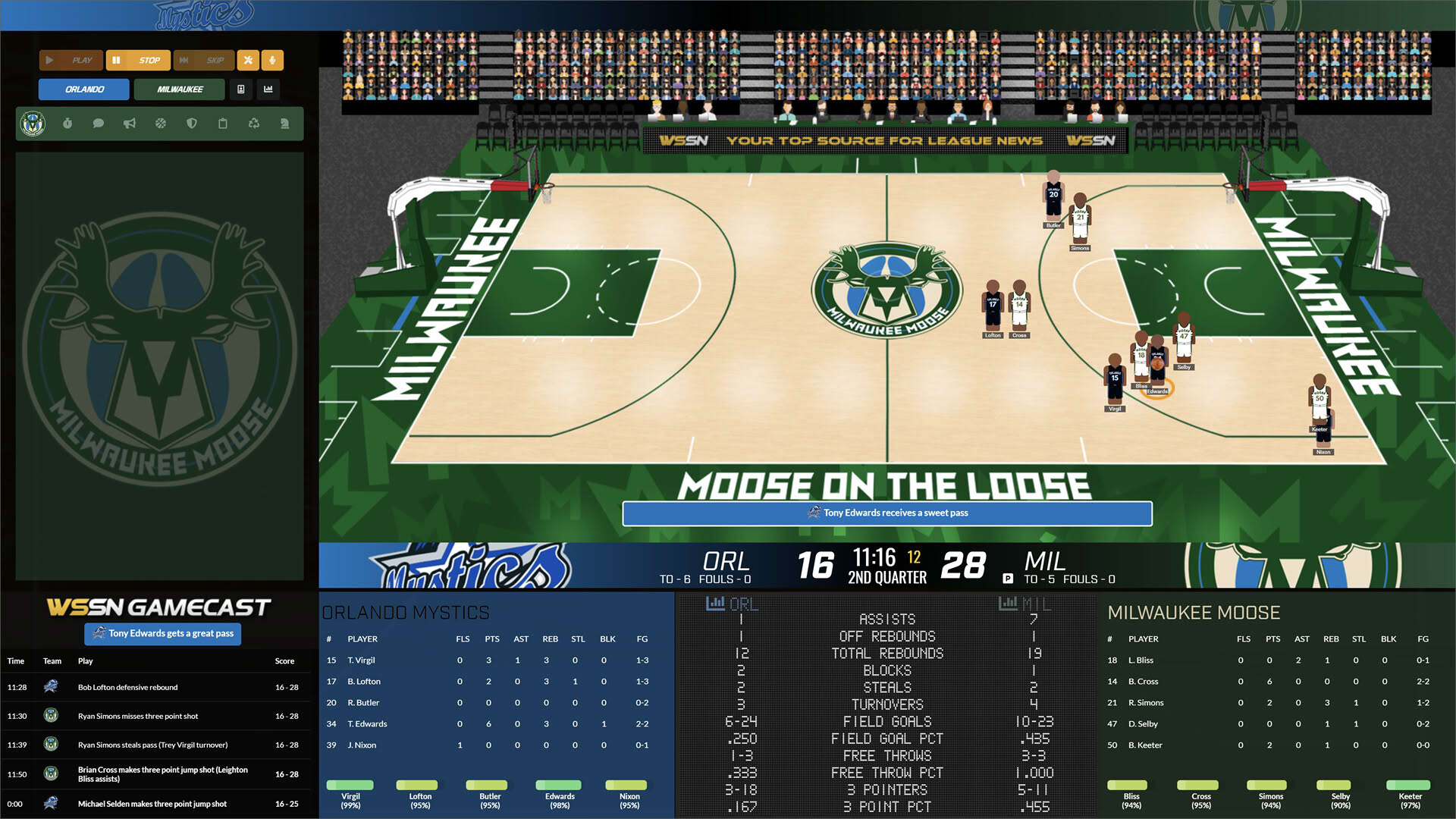 Screenshot for Draft Day Sports: Pro Basketball 2024