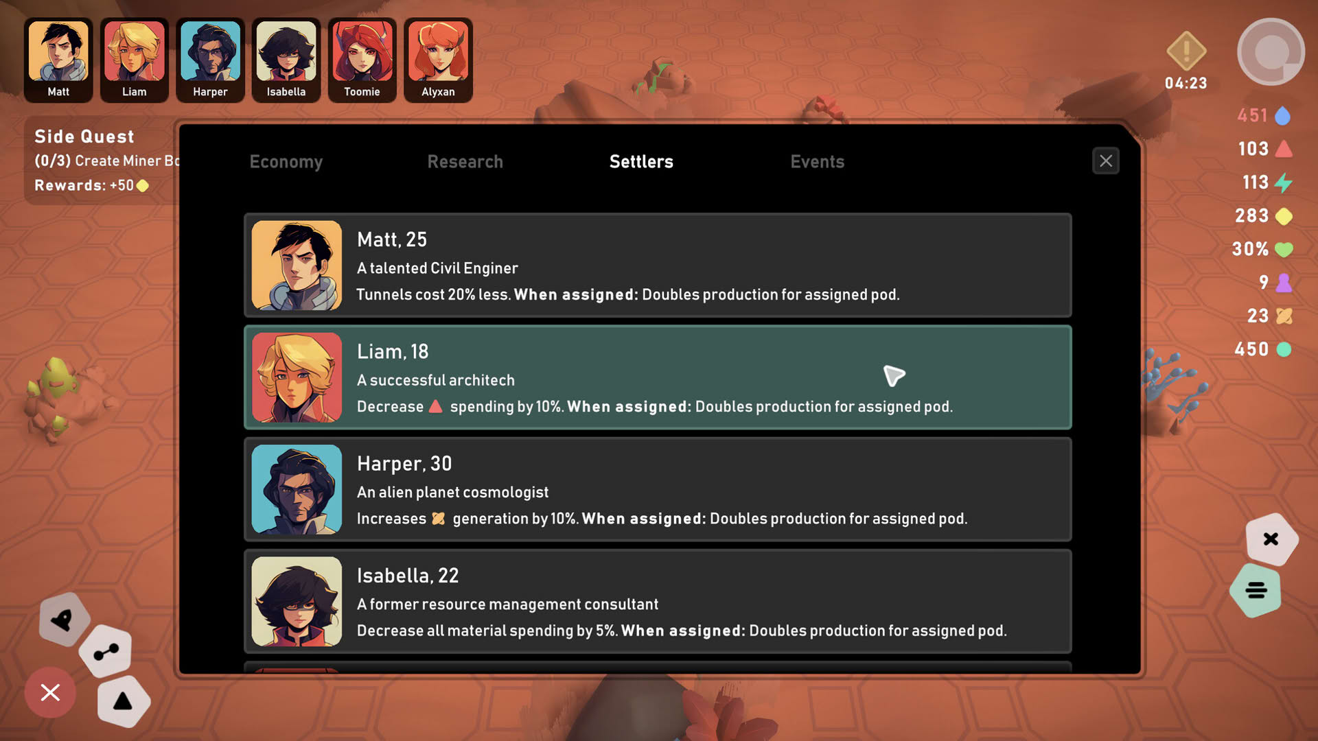 Screenshot for Stellar Settlers