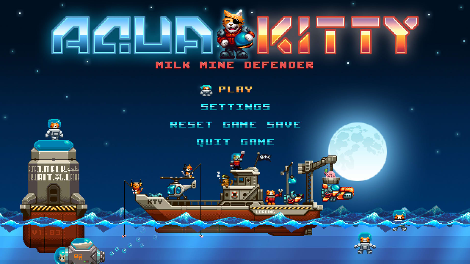 Screenshot for Aqua Kitty: Milk Mine Defender