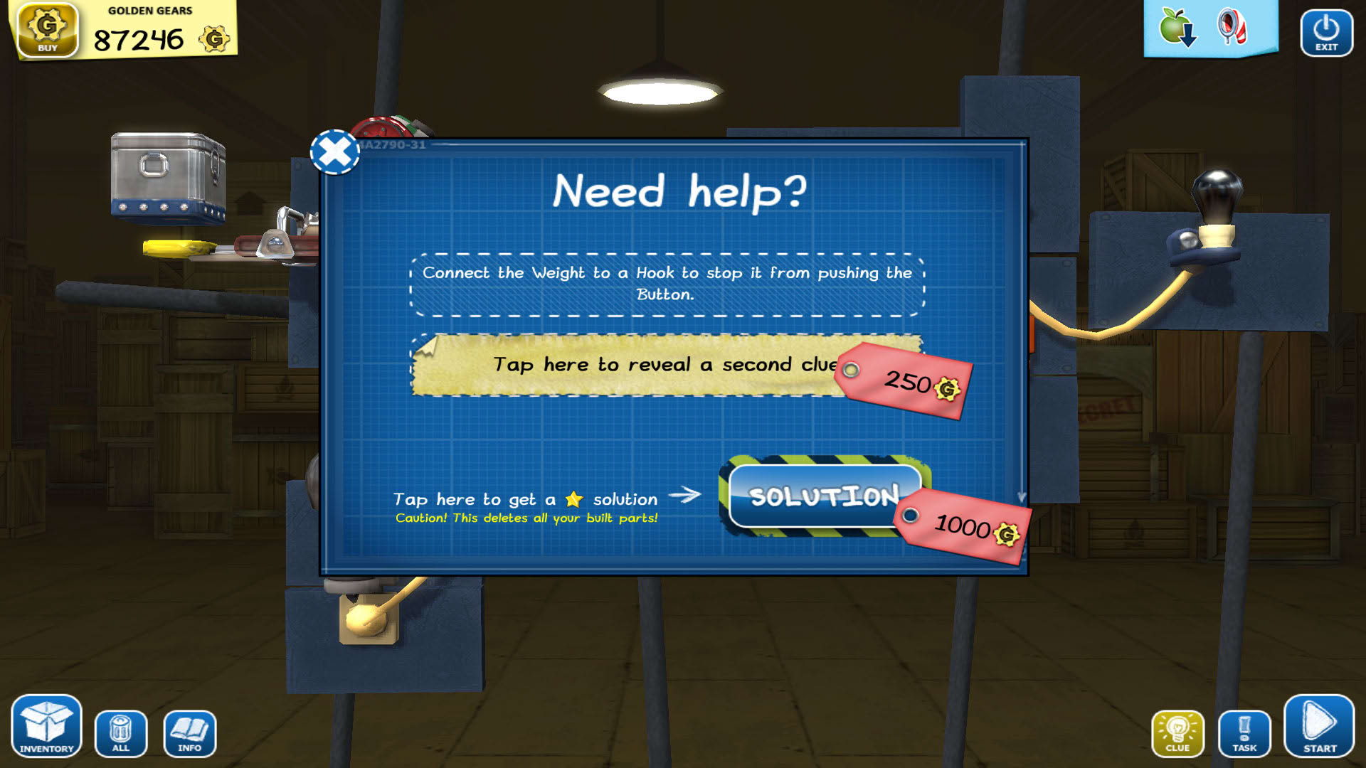 Screenshot for Crazy Machines: Golden Gears