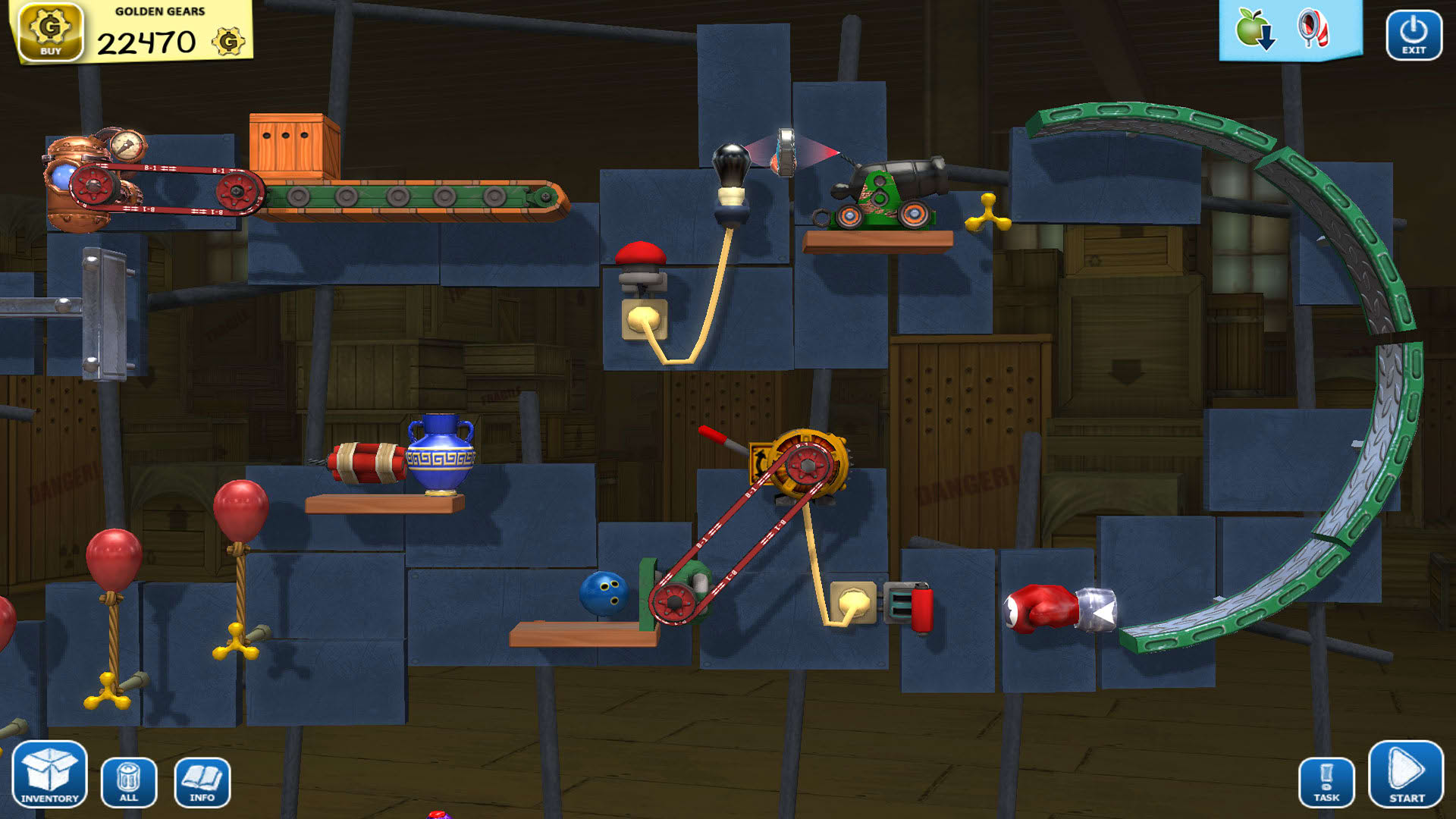 Screenshot for Crazy Machines: Golden Gears