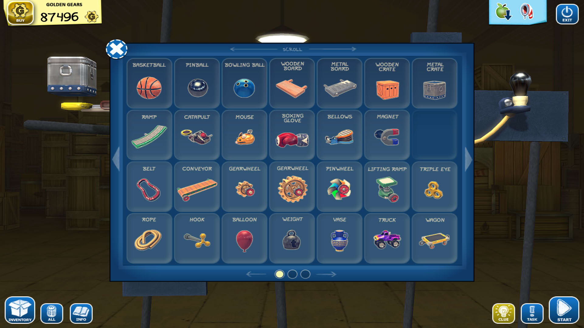 Screenshot for Crazy Machines: Golden Gears