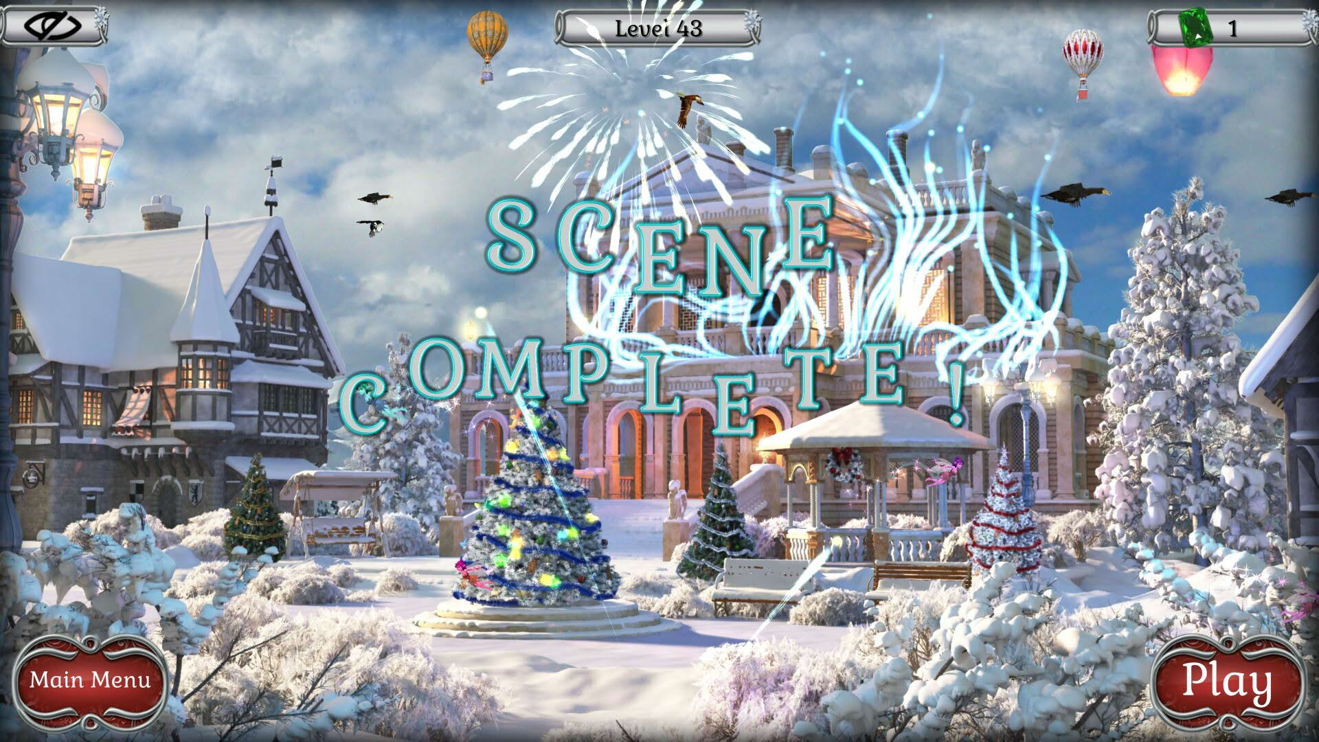 Screenshot for Jewel Match Solitaire Winterscapes 2: Collector's Edition