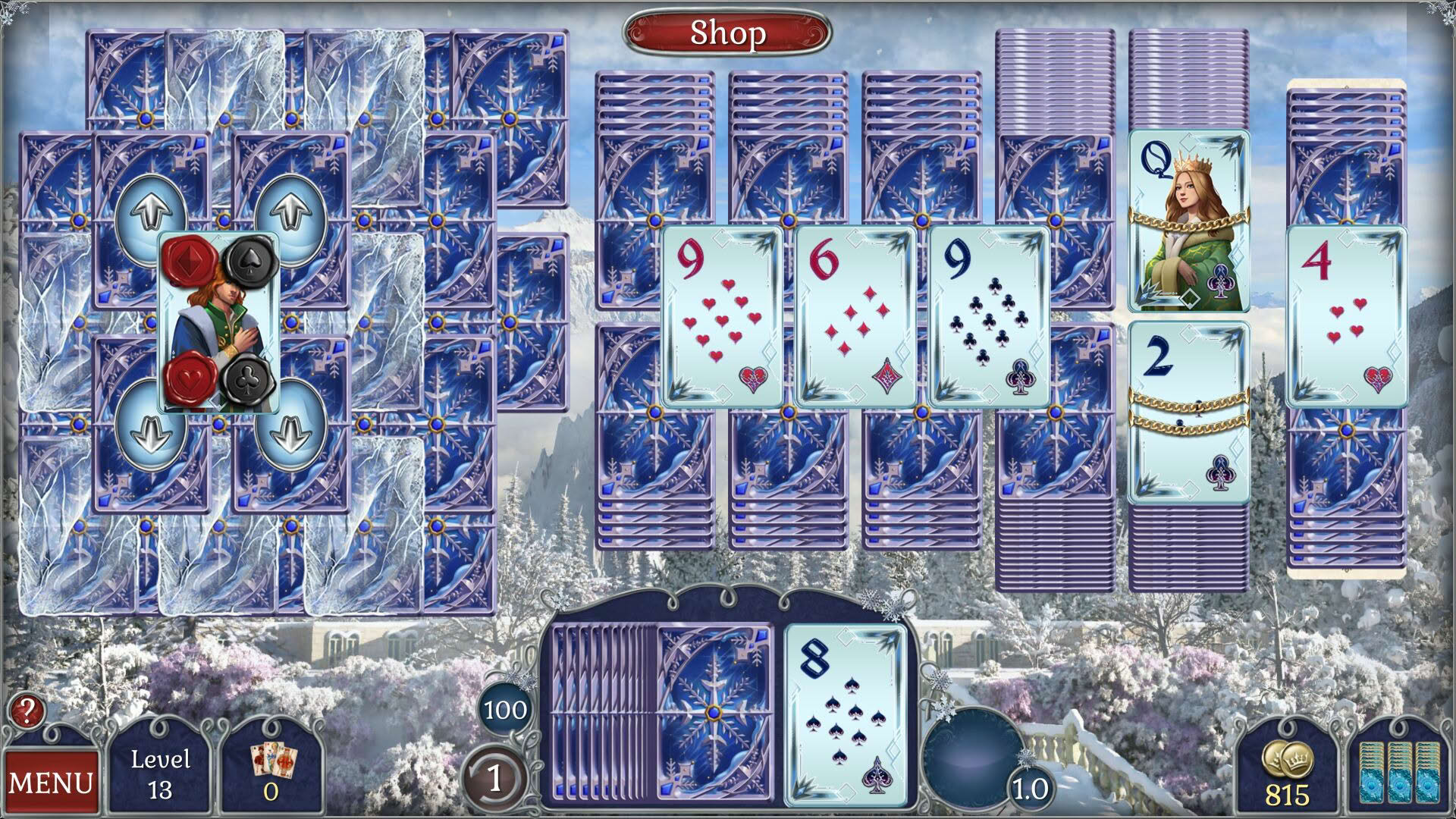 Screenshot for Jewel Match Solitaire Winterscapes 2: Collector's Edition