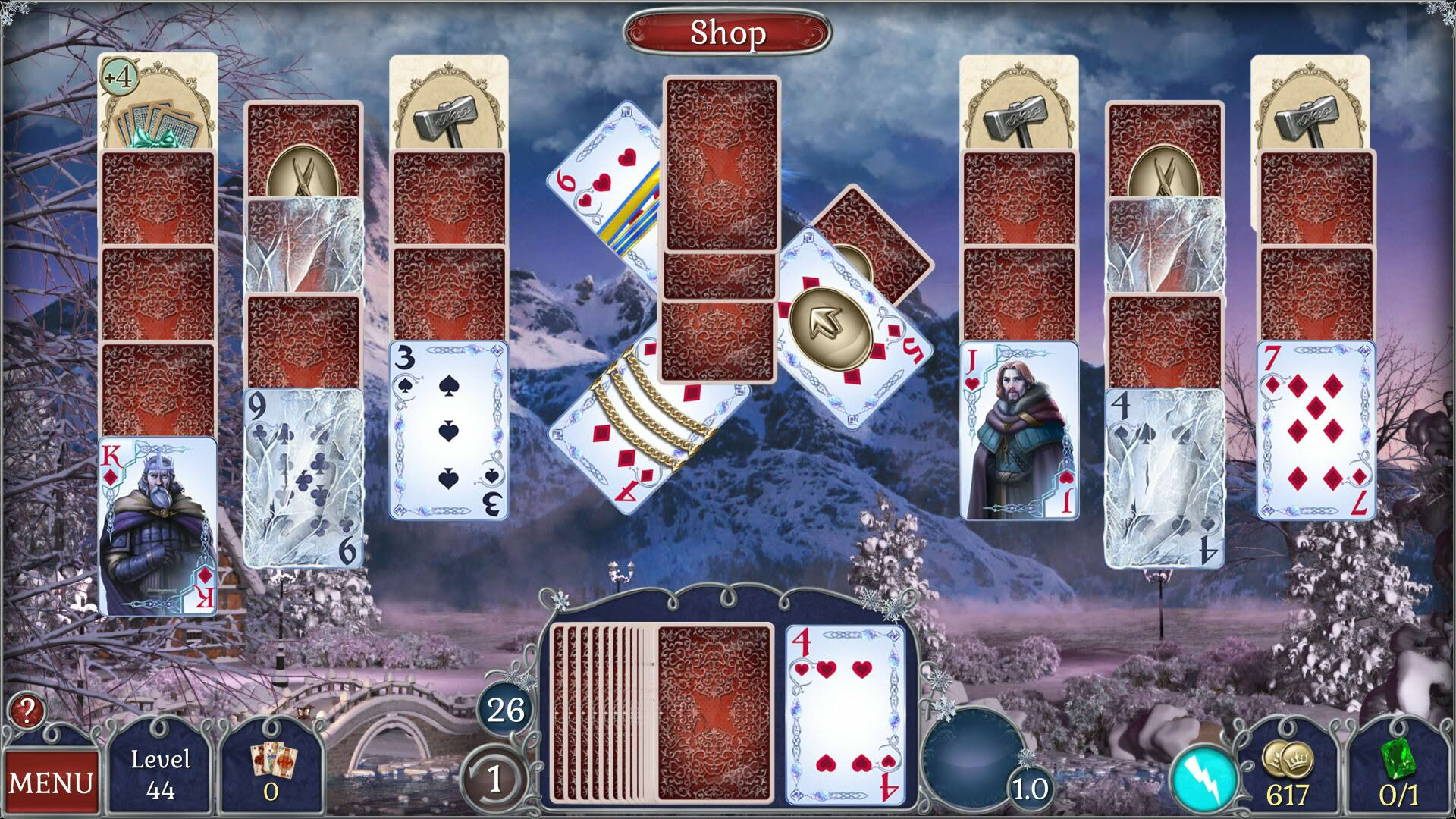 Screenshot for Jewel Match Solitaire Winterscapes 2: Collector's Edition