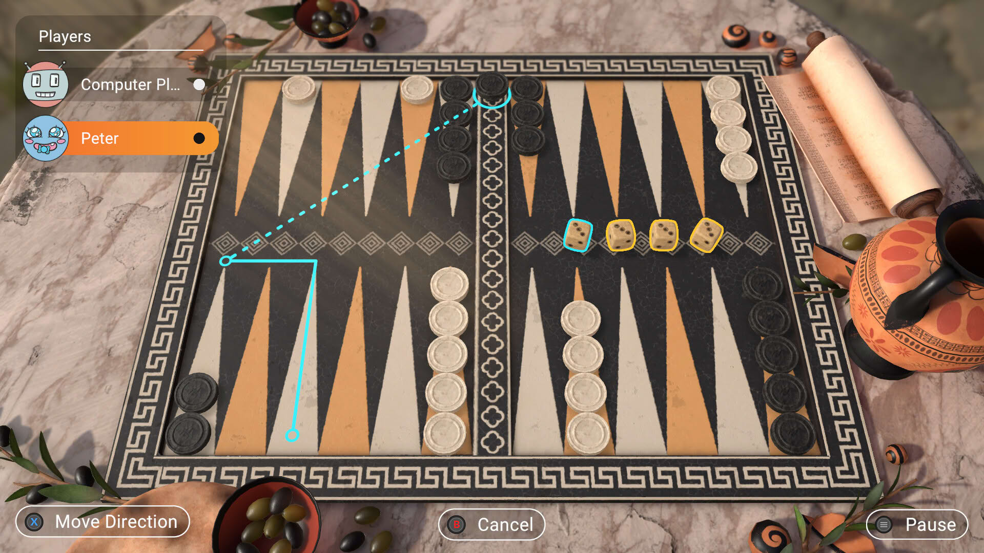 Screenshot for 3in1 Game Collection: Backgammon + Checkers + Mills