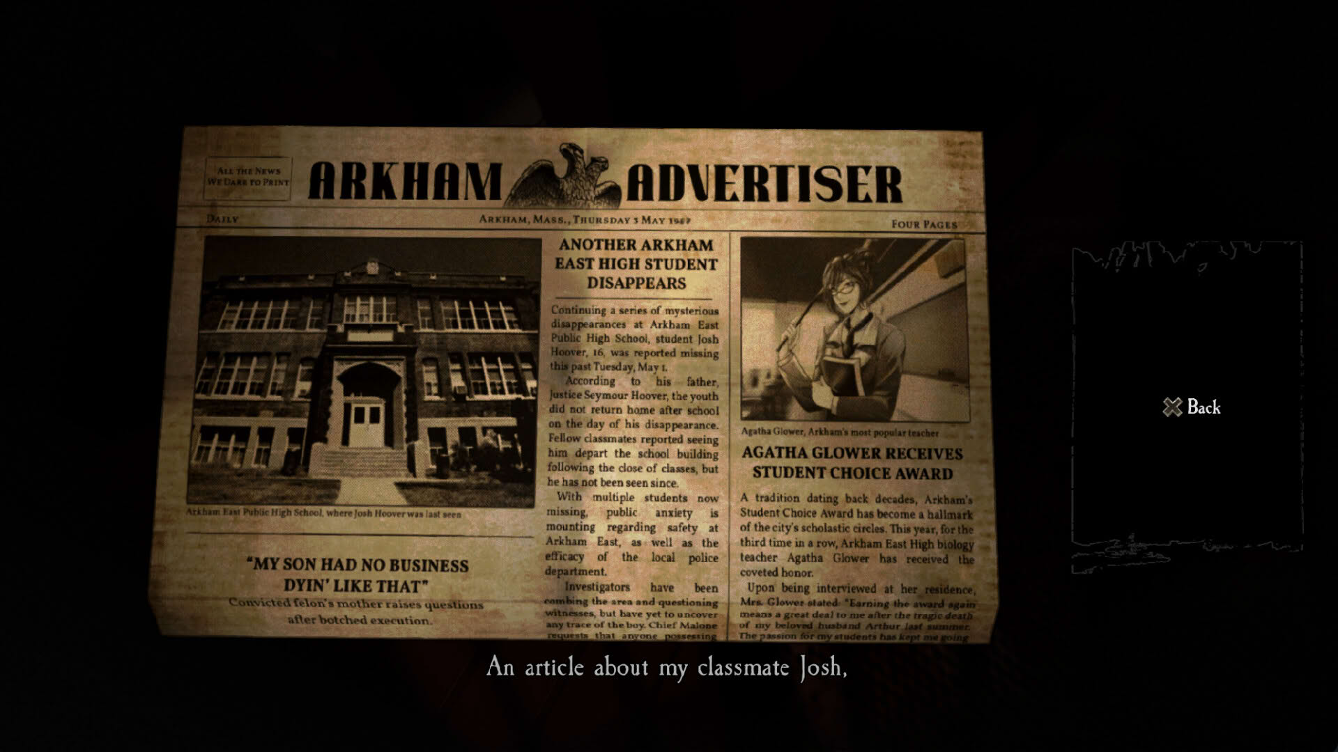 Screenshot for Dark Lessons