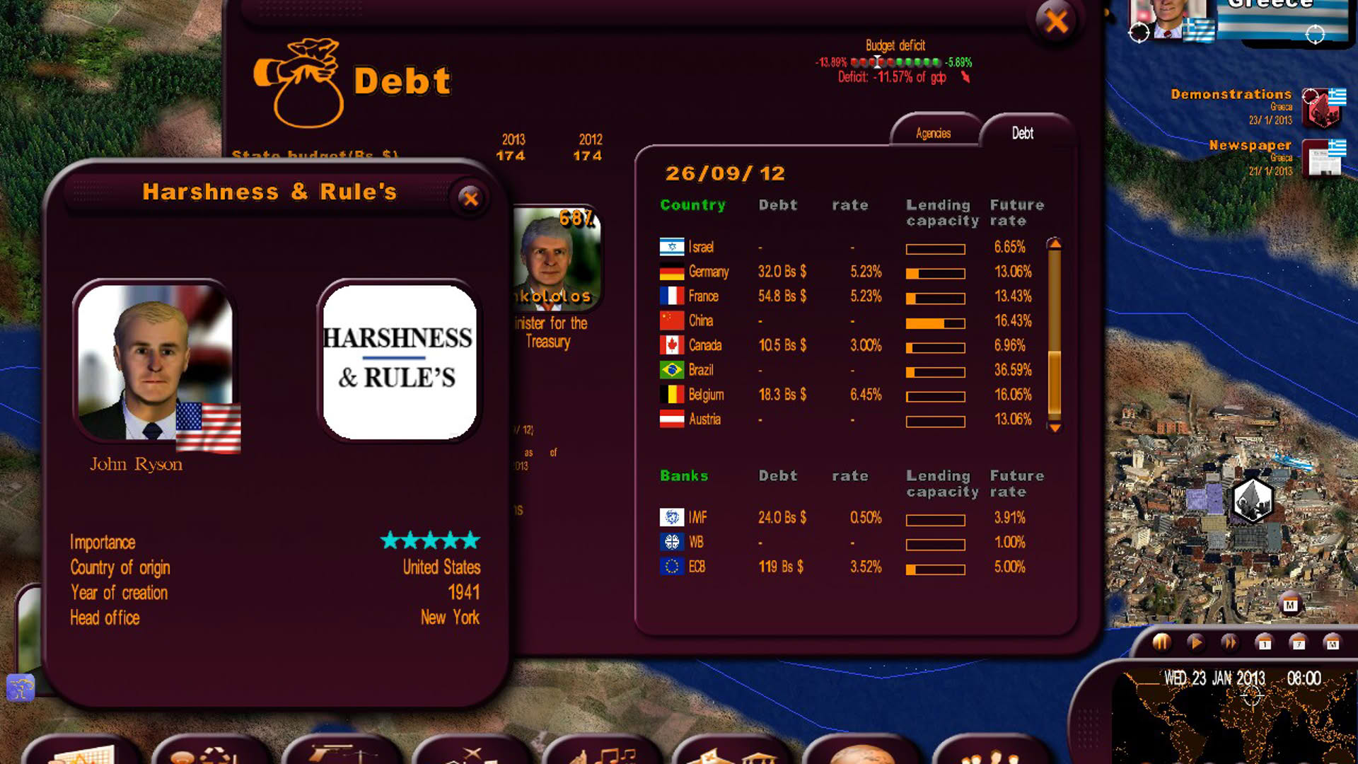 Screenshot for Masters of the World: Geopolitical Simulator 3